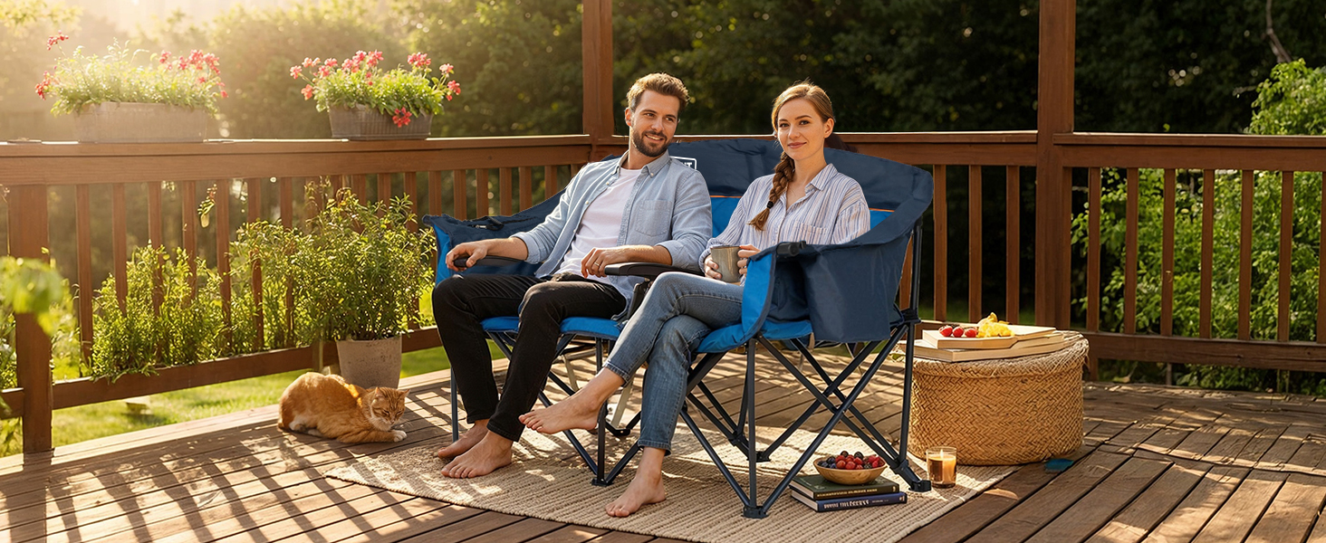 Overmont Oversized Double Camping Chair