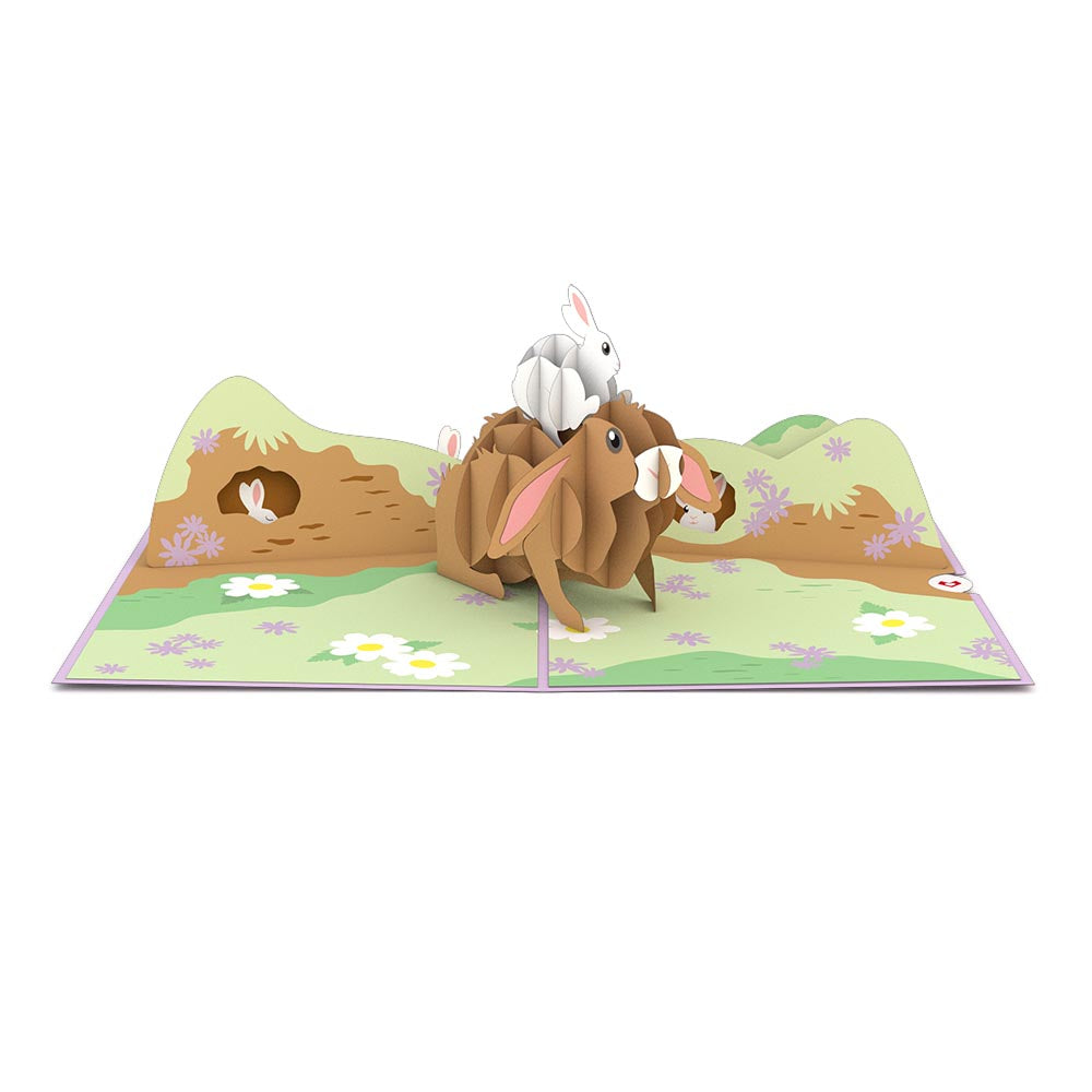 Bunny Family Pop-Up Card、mySite、solidvoid