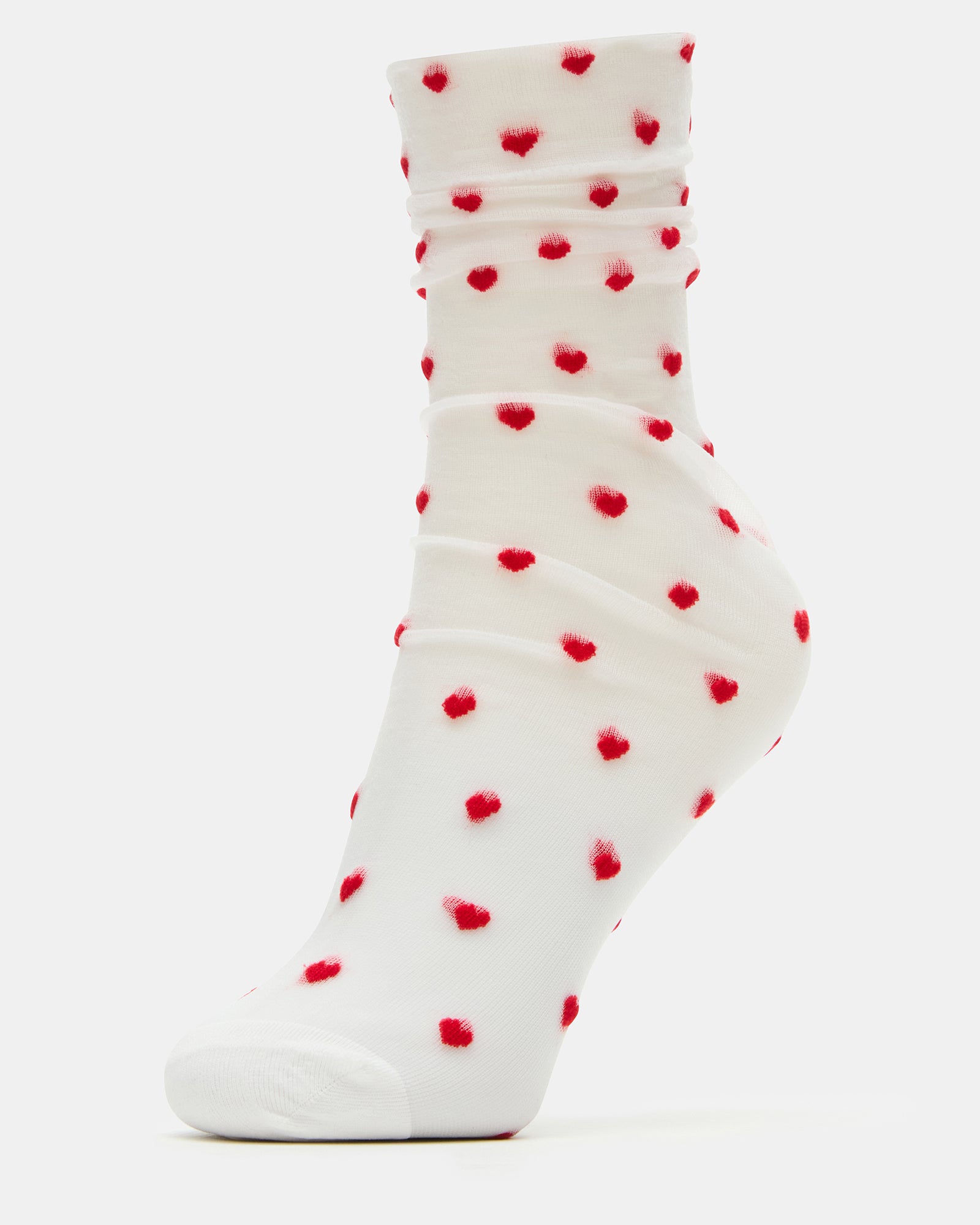 2 PACK HEART SOCKS SHEER WHITE、mySite、gtrtttuynbv