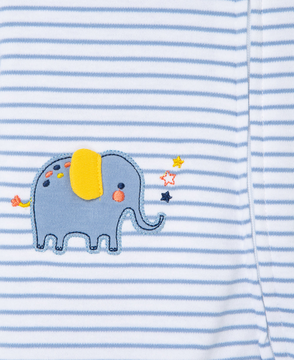  Elephant 2-Way-Zip Footed One-Piece And Hat、mySite、layawaytickets