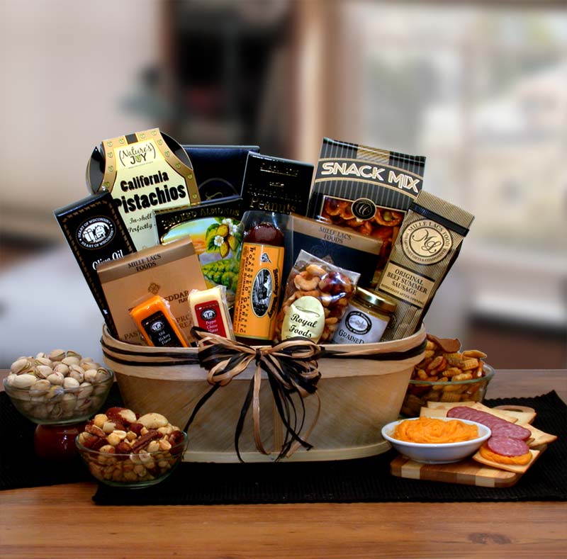 Gourmet Nut & Sausage Gift Basket、mySite、camillekostekn