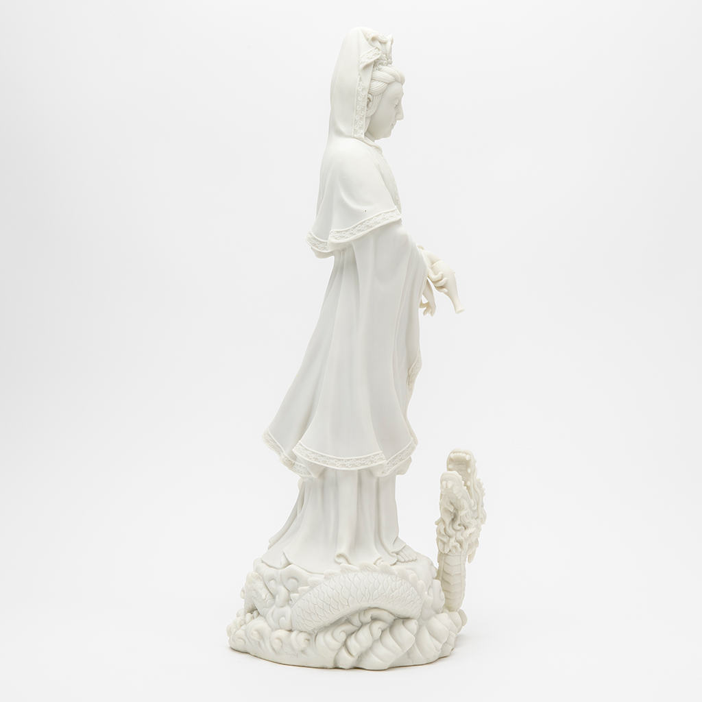 Marble Quan Yin and Dragon Statue、mySite、topwebapps