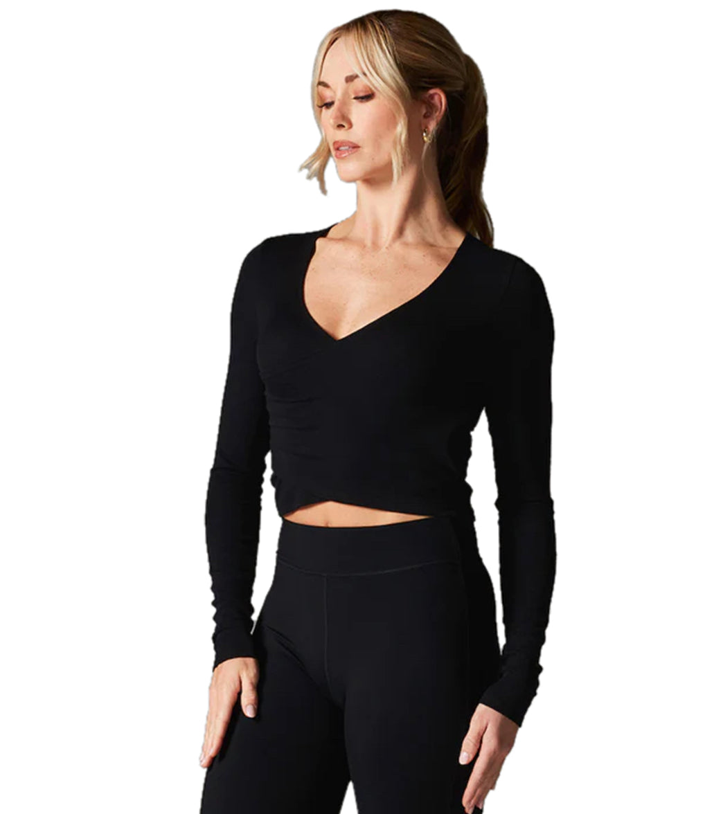 Tavi Criss Cross Long Sleeve Top、mySite、noshort