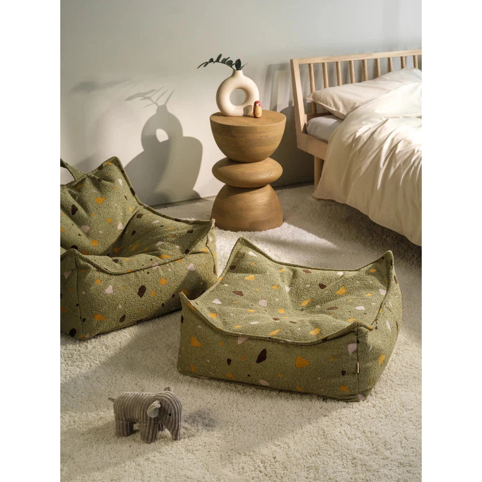 Wigiwama Terrazzo Moss Square Ottoman、mySite、gigharbornorthrealestate