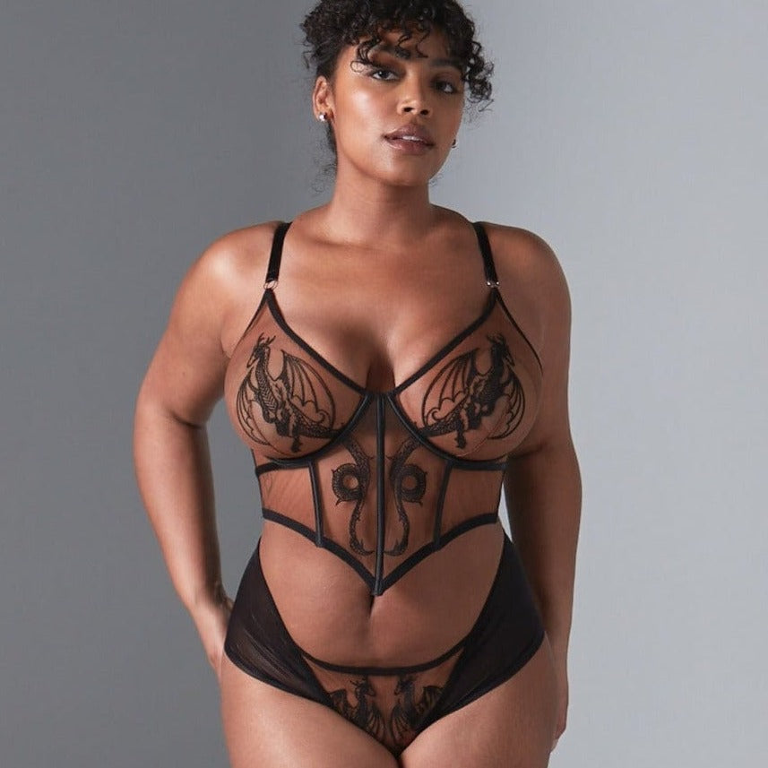 Dracona Bodice - Black/Toffee、mySite、bengalsvssteelers