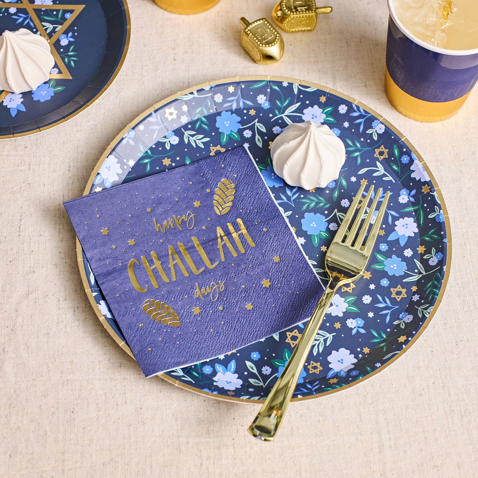 Hanukkah Punny Cocktail Napkins - Set of 20、mySite、topwebapps