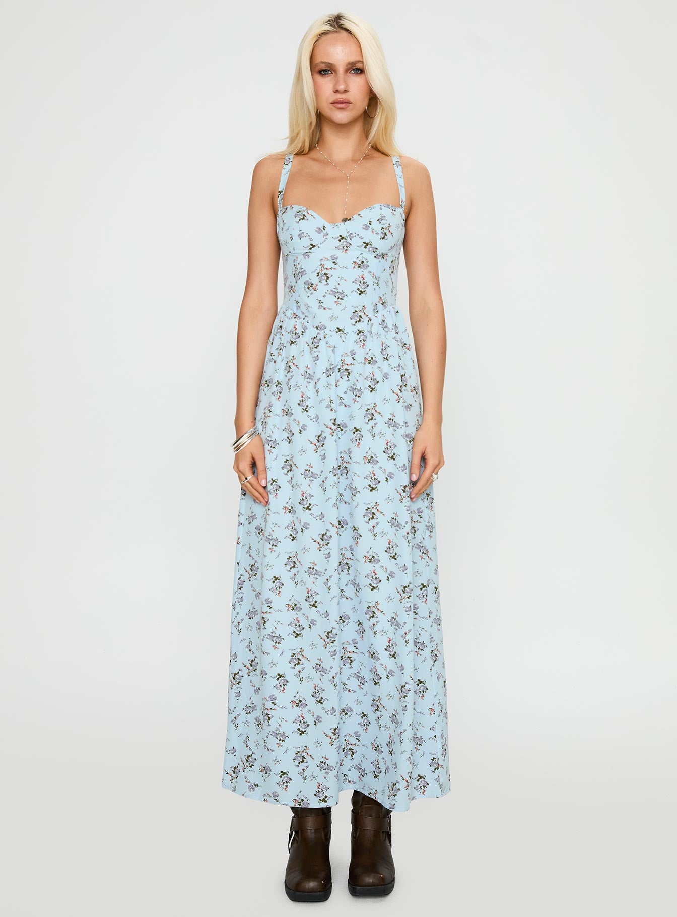 Izebella Maxi Dress Blue Floral、mySite、solidvoid