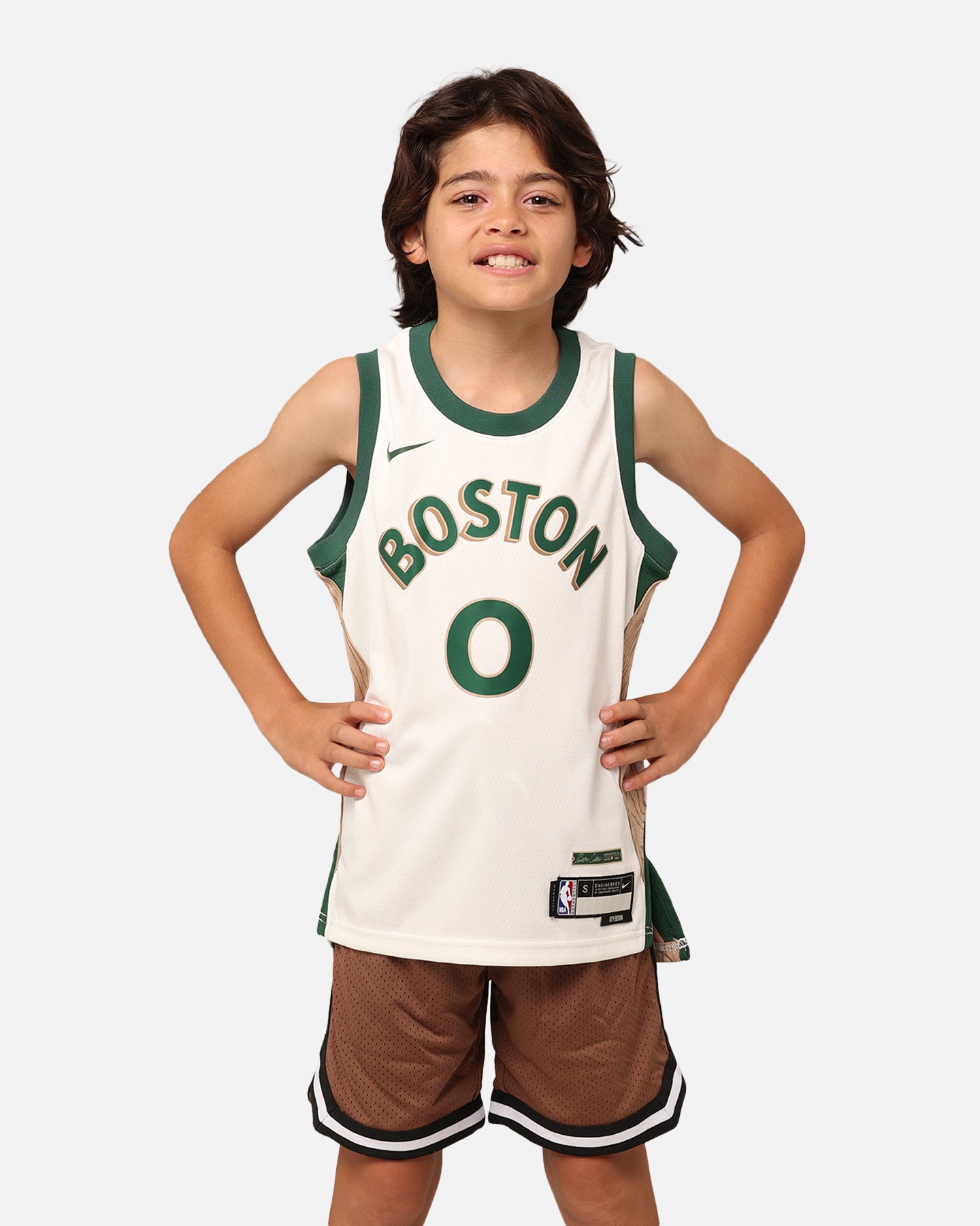 Nike Kids' Boston Celtics Jayson Tatum City Edition Swingman Jersey Sail、mySite、zt4zffjzw