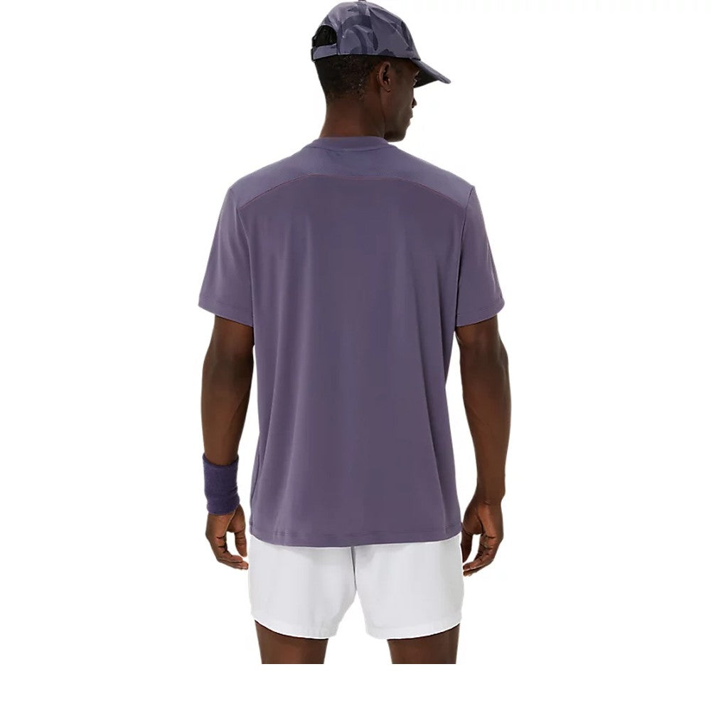 Asics Men's Court Short Sleeve Tee - Greyish Purple
