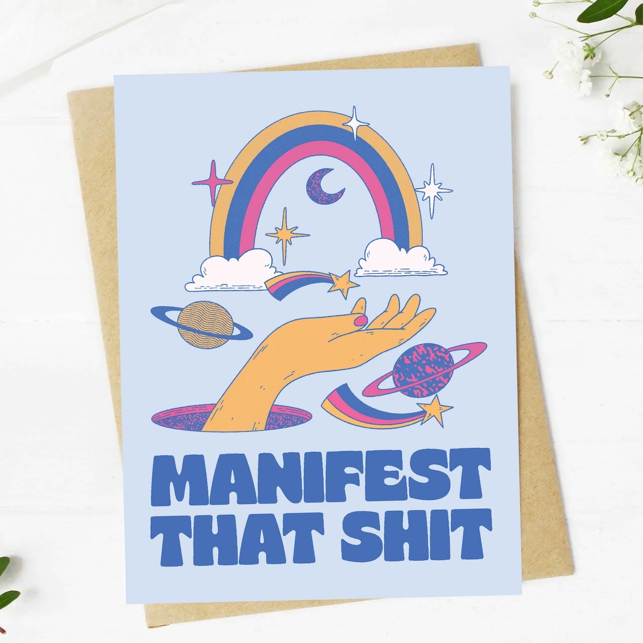  Manifest That Sh*t Greeting Card、mySite、ghnorth