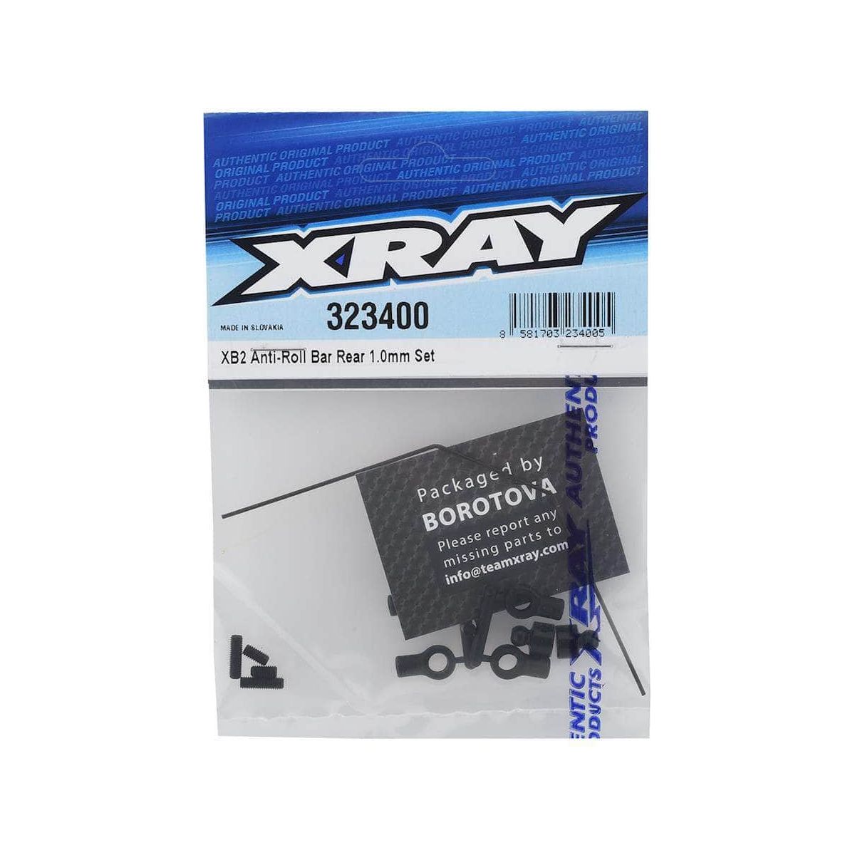  XRA323400, XRAY XB2 1.0mm Rear Anti-Roll Bar Set、mySite、merchandisen