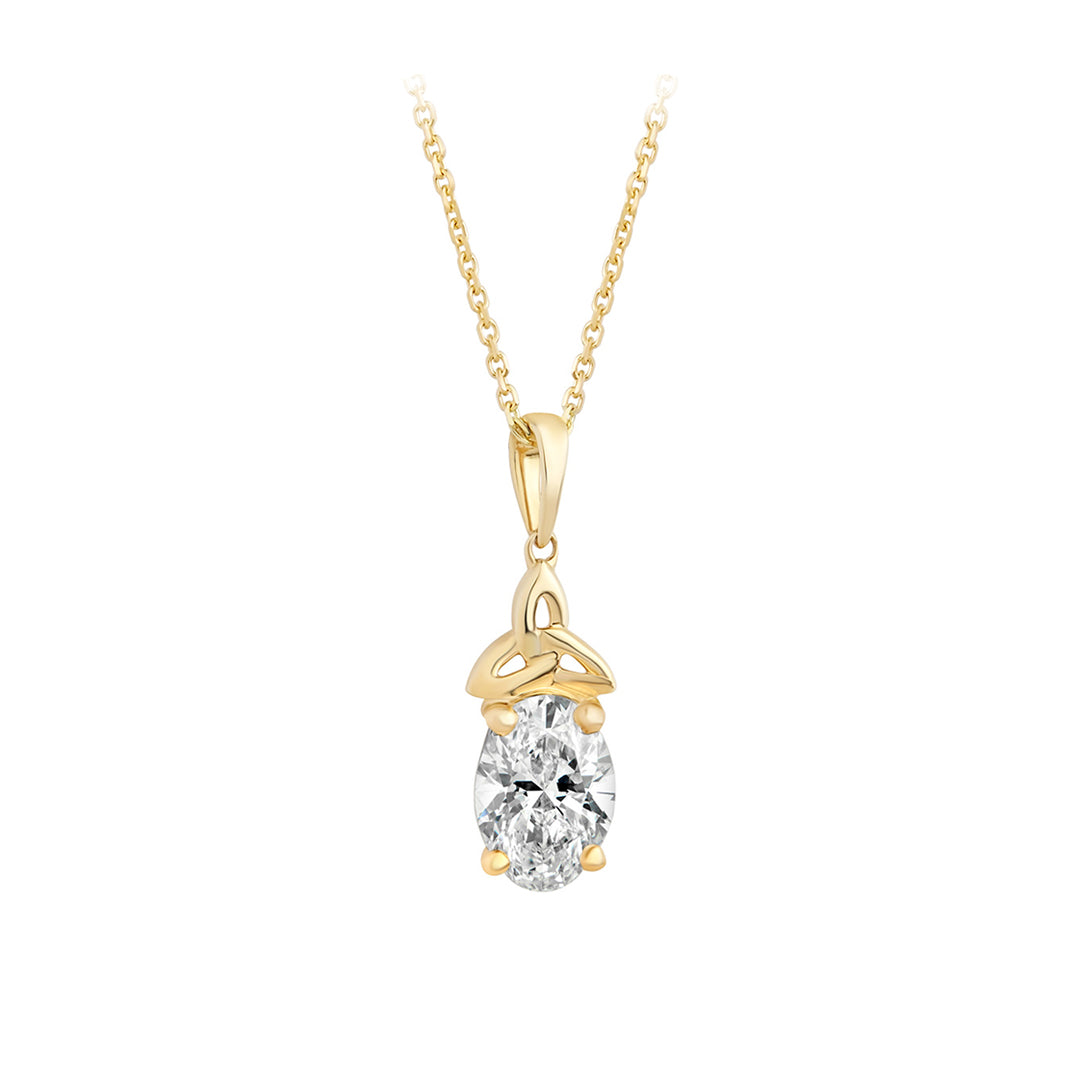  Lab Grown Diamond Trinity Knot Necklace