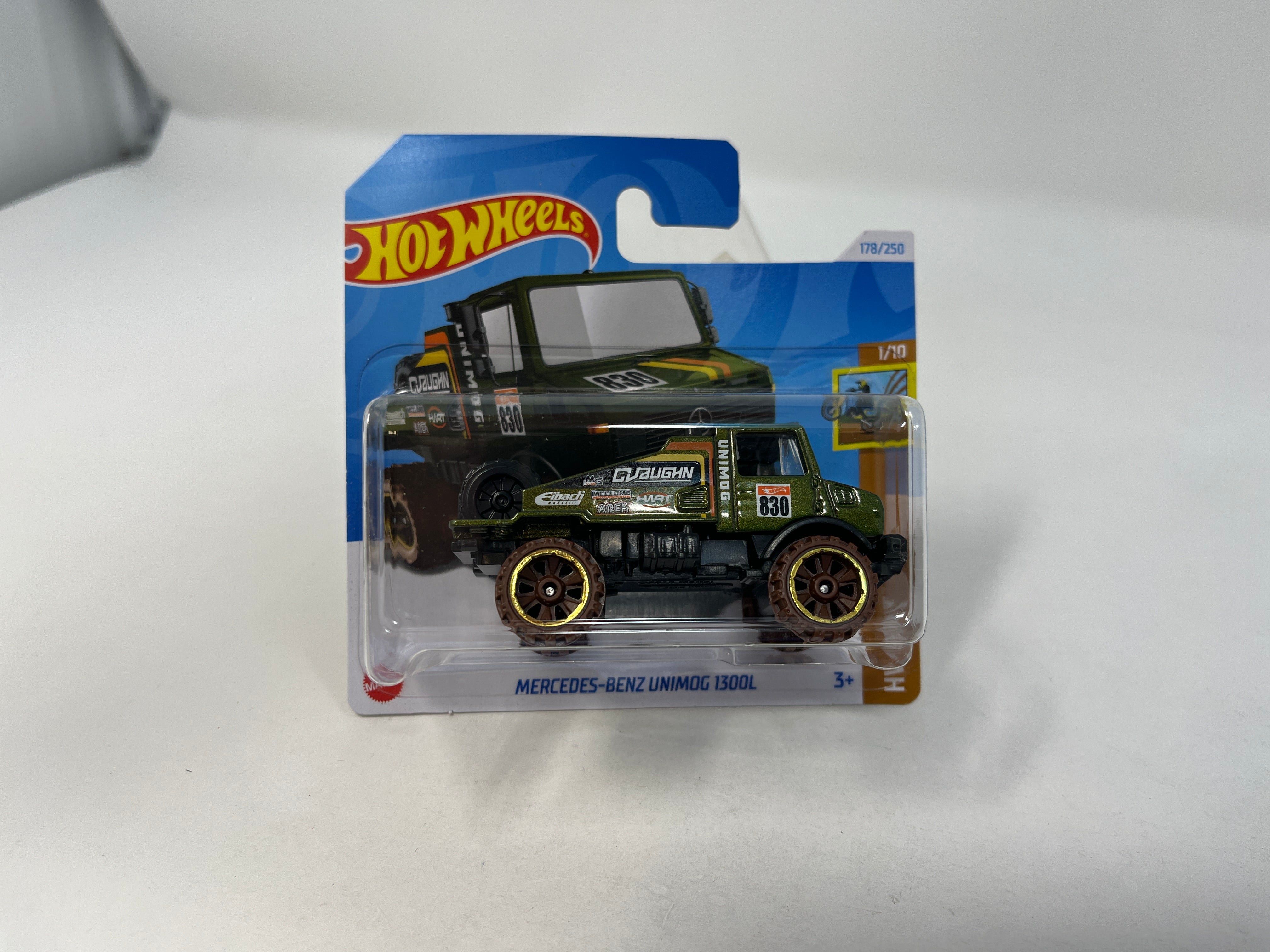 Mercedes-Benz Unimog 1300L * Green * 2024 Hot Wheels SHORT CARD Case J、mySite、hgirdovlk