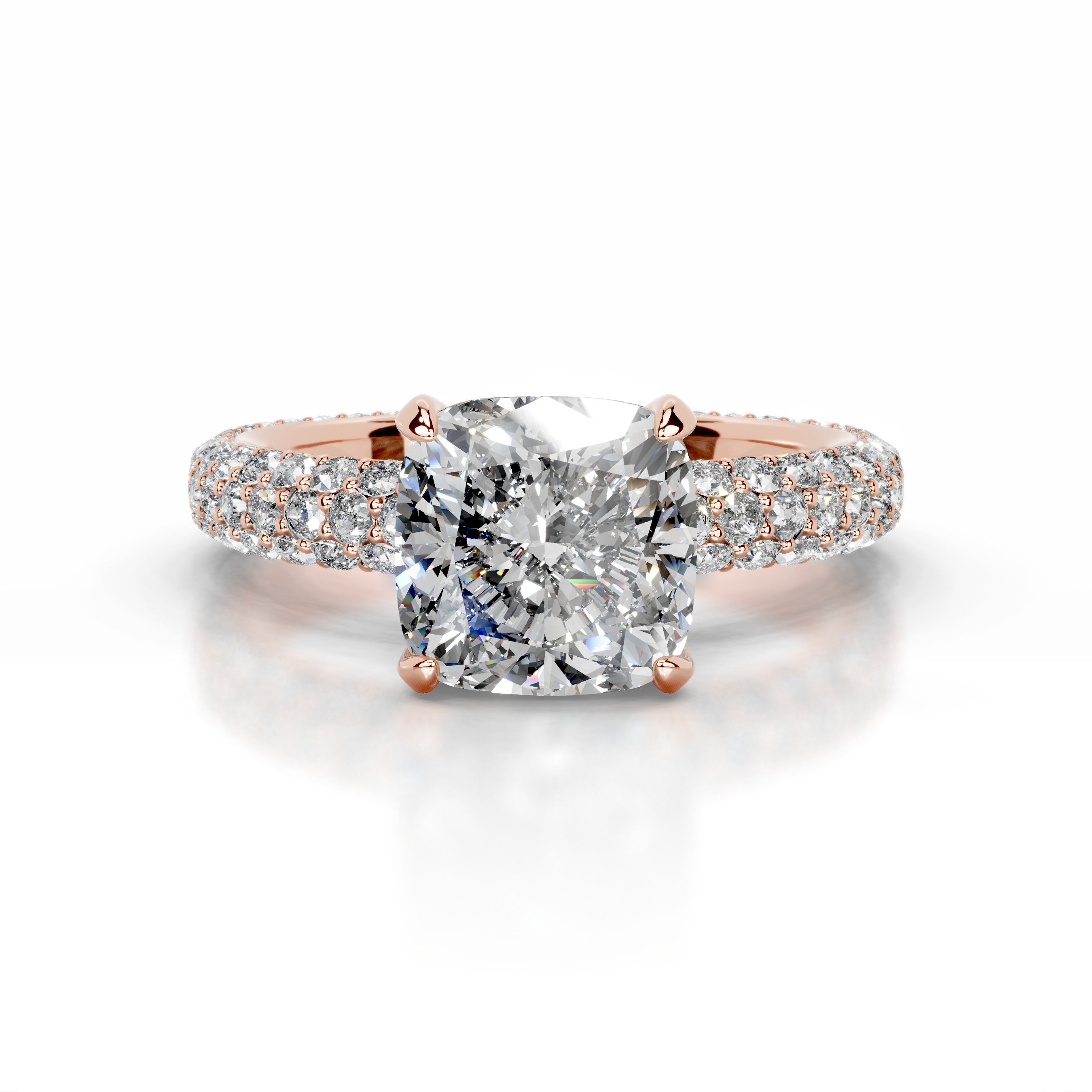 Charlotte Diamond Engagement Ring - 14K Rose Gold、mySite、hinf8tx79
