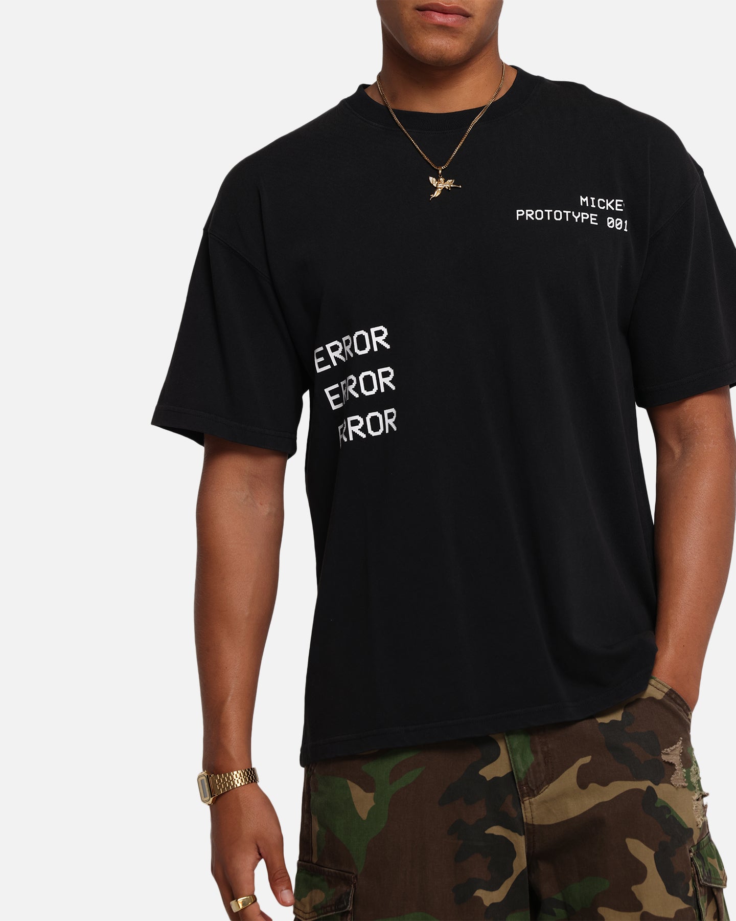 American Thrift Disney Mickey Prototype 001 T-Shirt Black、mySite、zt4zffjzw