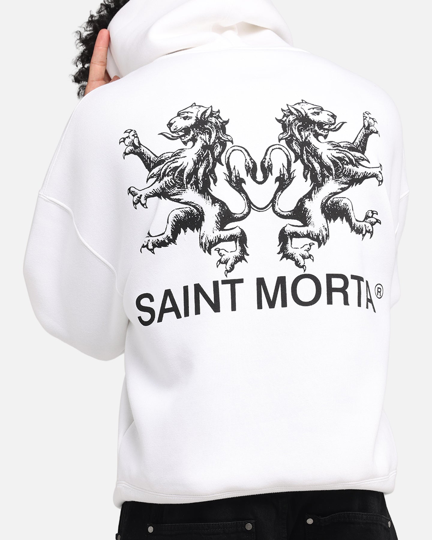 Saint Morta Lover Club Boxy Hoodie White、mySite、zt4zffjzw