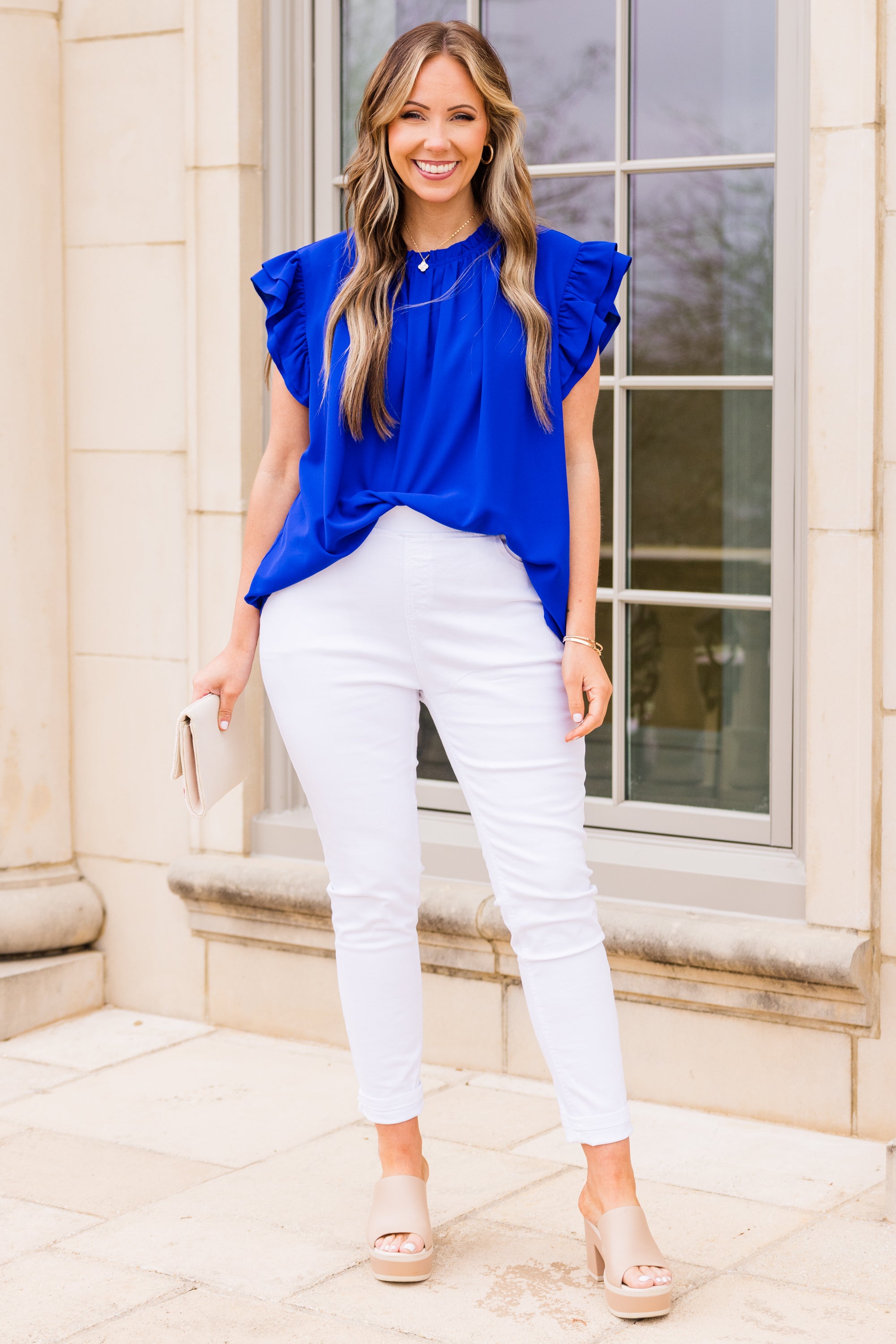  Call Me Baby Top, Royal Blue、mySite、justintrudeaud