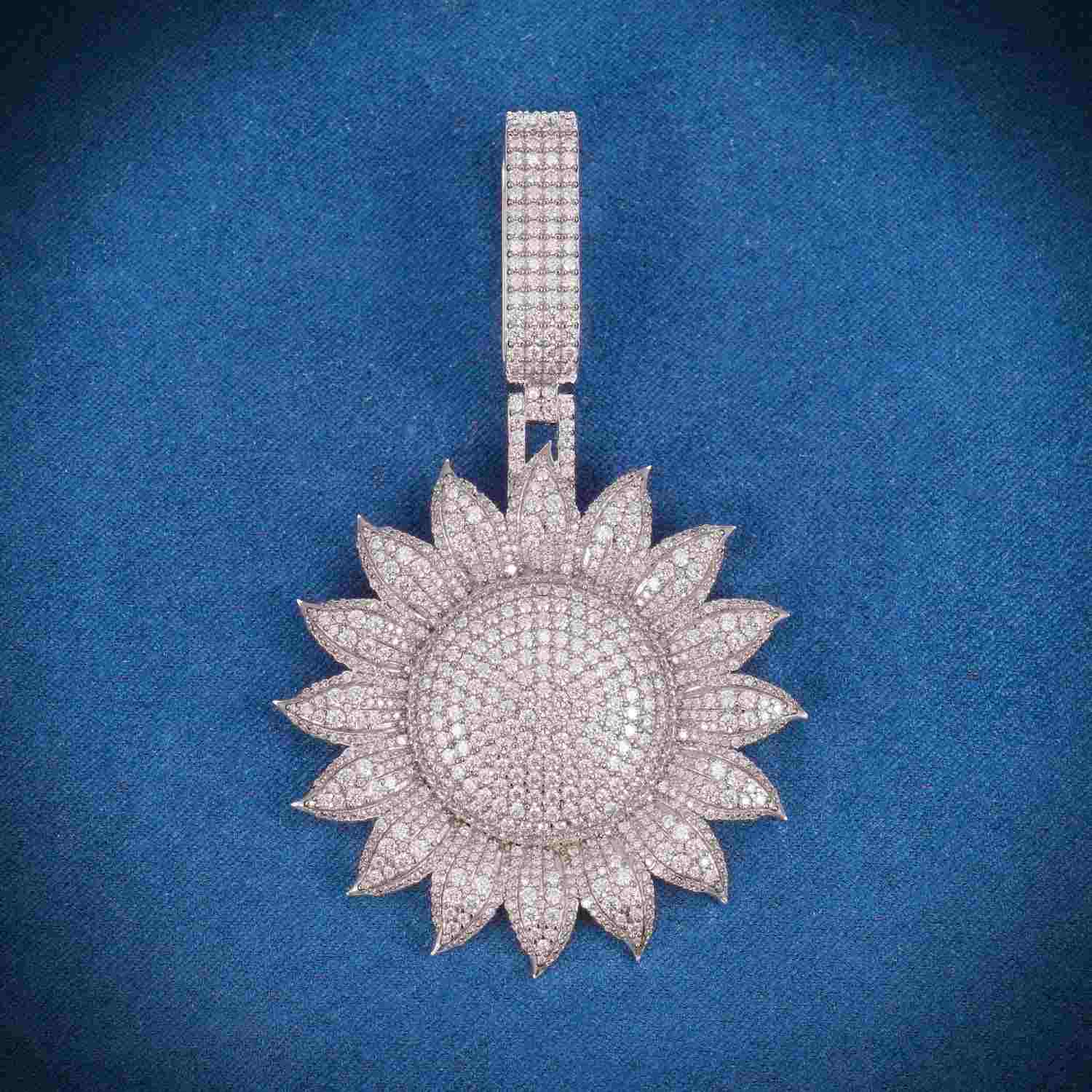 SUNSHINE Custom Moissanite Pendant 14K Gold、mySite、hinf8tx79