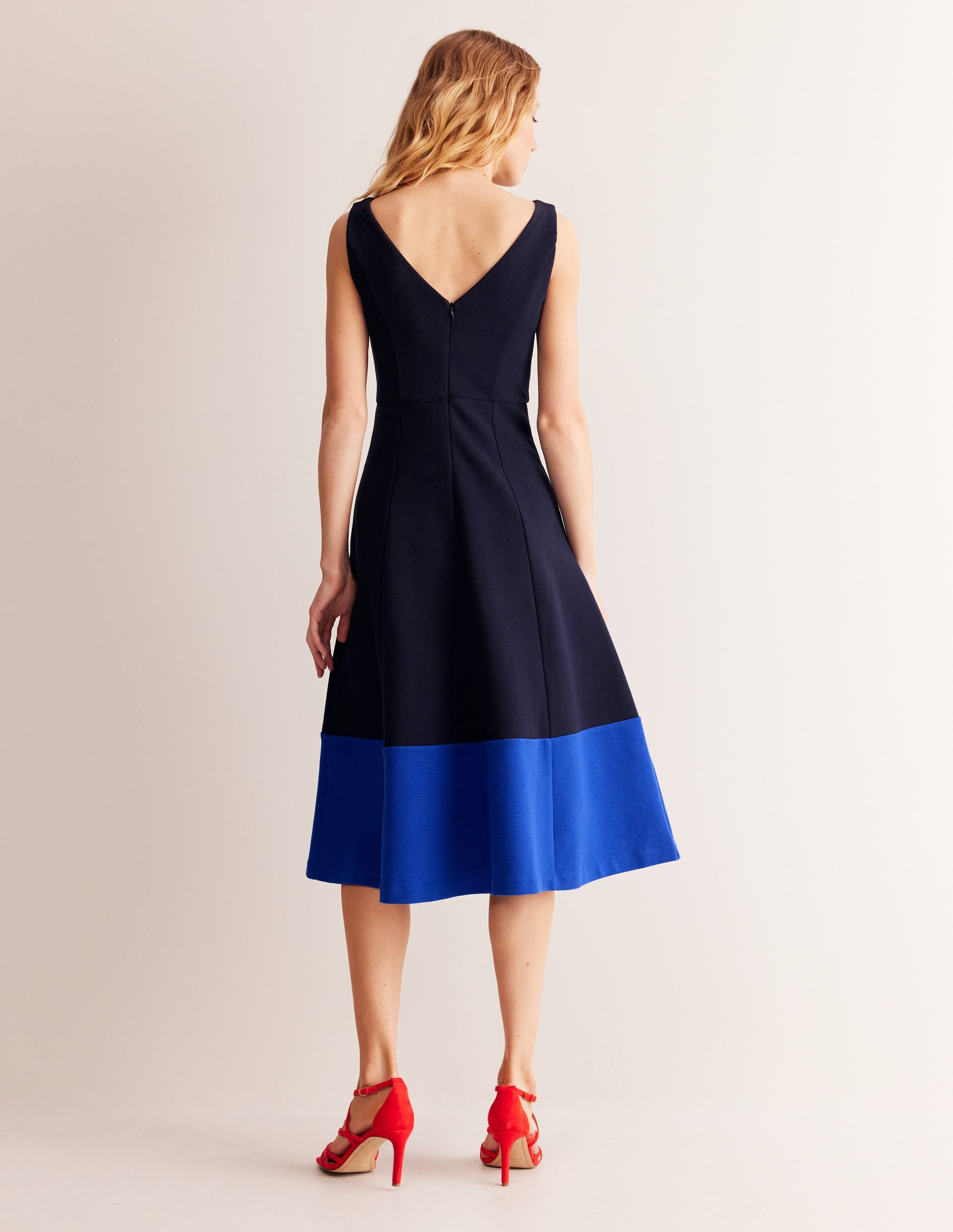  Scarlet Ottoman Ponte Dress-Navy and Surf the Web、mySite、ashleygrahame