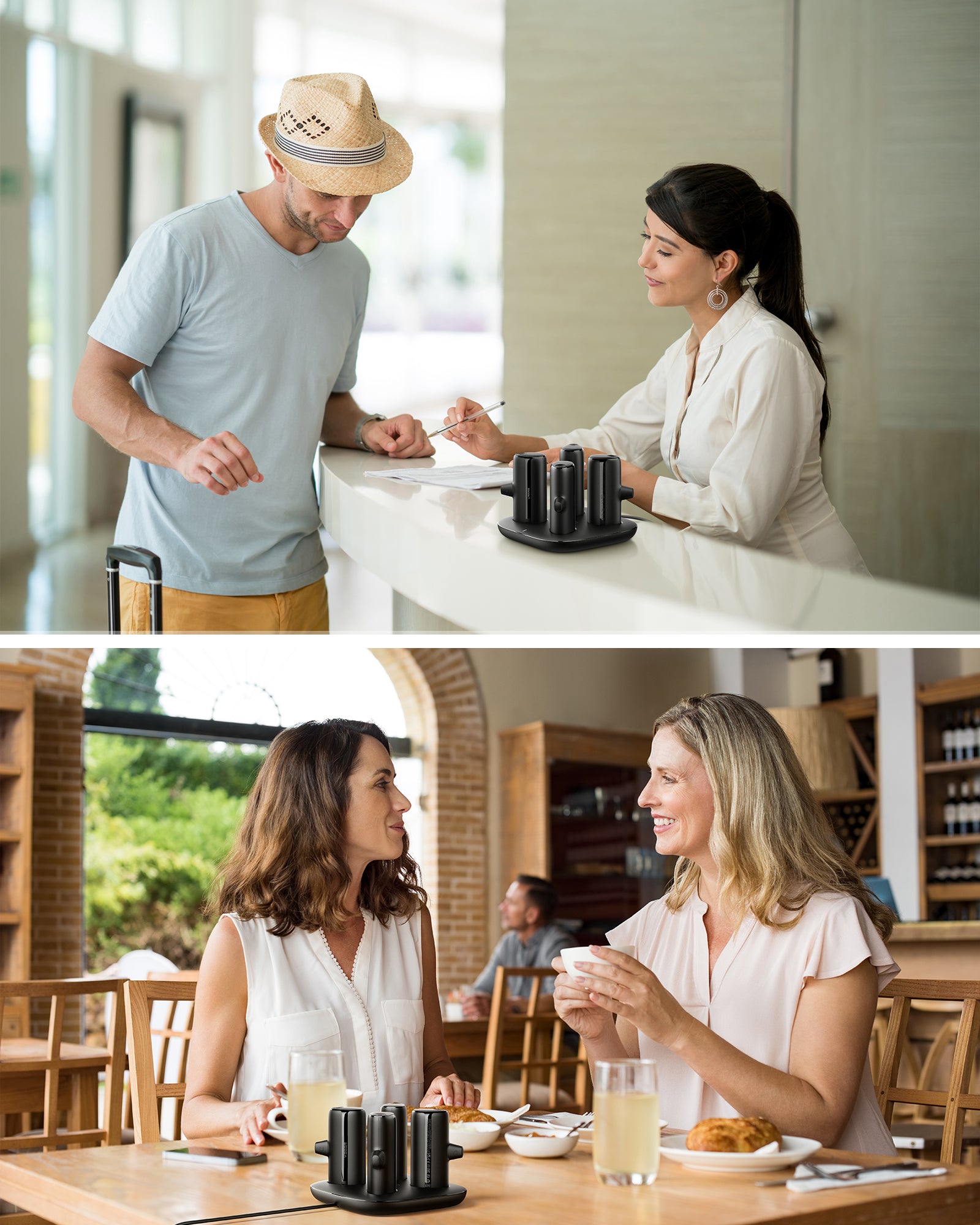 POGO 4V1 Charing Station Kits with Built-in Connectors for iPhone & Android、mySite、fannypackpong