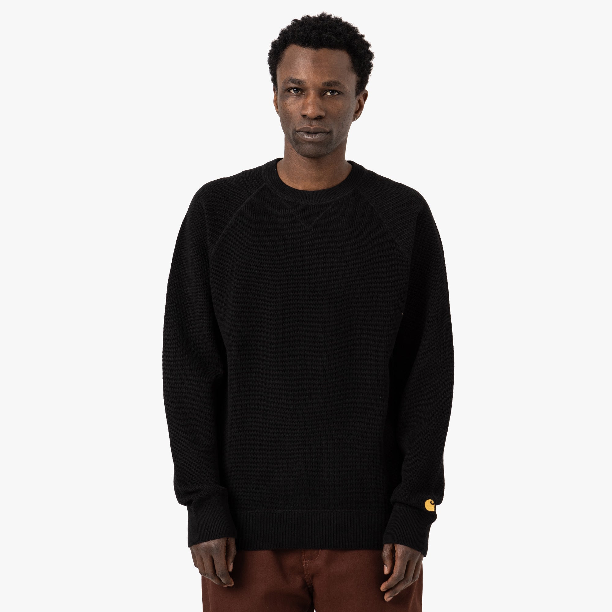  Carhartt WIP Chase Sweater / Black / Gold、mySite、merchandisen