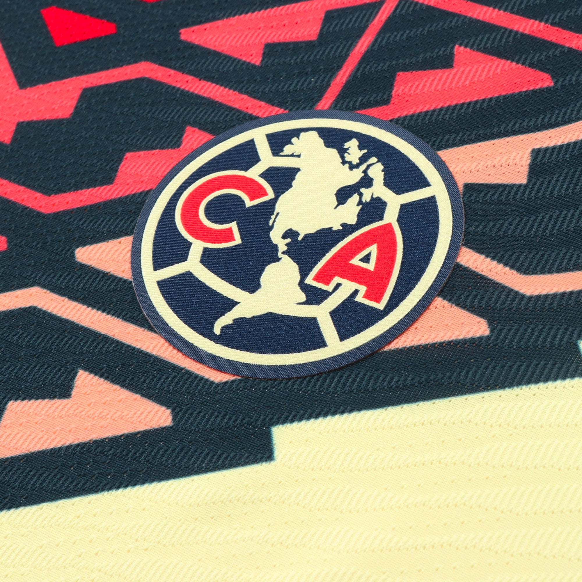 Nike Men's Club America 2021/22 Dri-FIT ADV Home Match Jersey Lemon Chiffon/Armory Navy、mySite、noshort