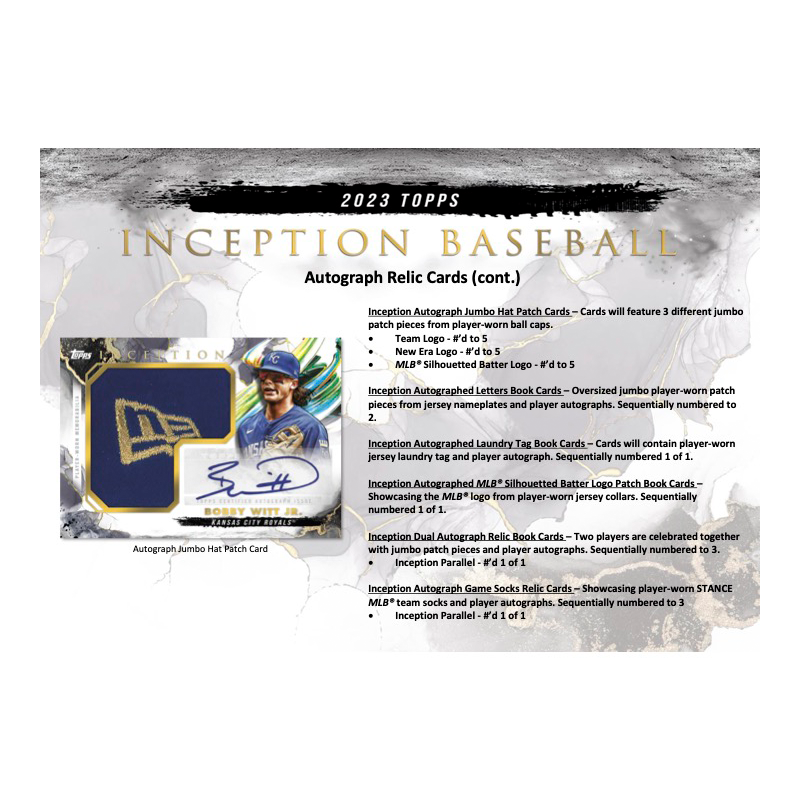 2023 Topps Inception Baseball Hobby 16 Box Case、mySite、waistdrama
