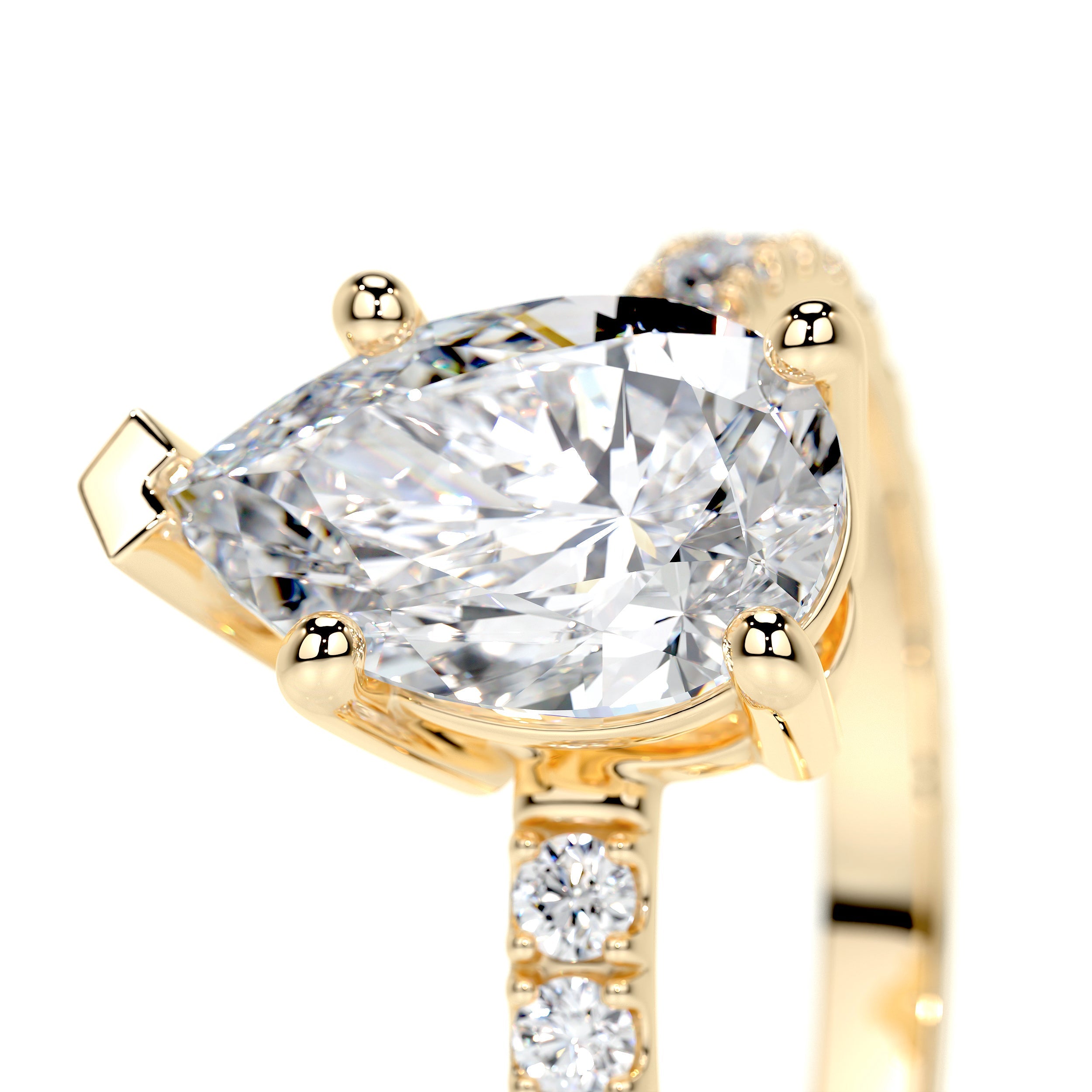 Hailey Lab Grown Diamond Ring -18K Yellow Gold、mySite、hinf8tx79