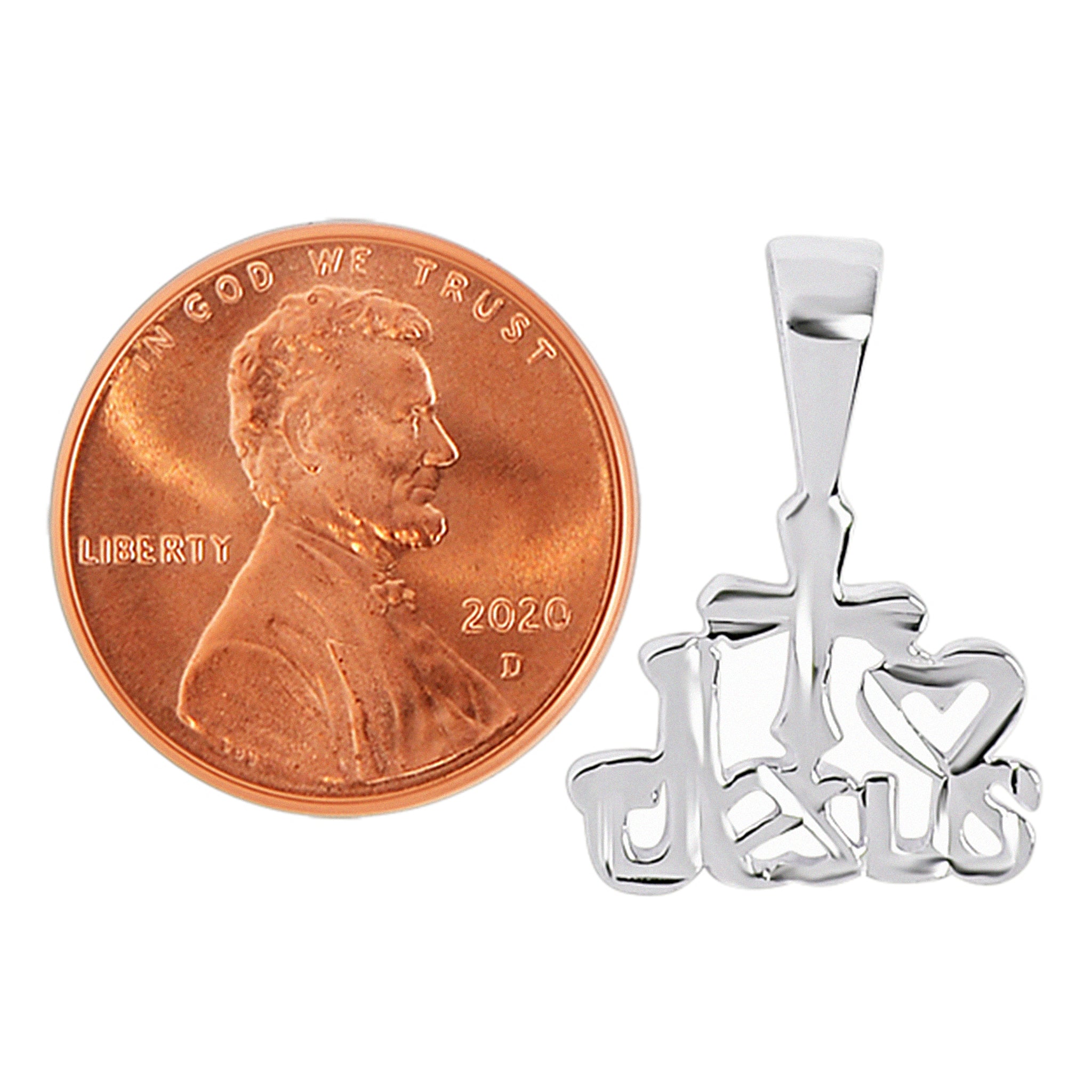 Sterling Silver I Heart Jesus Pendant / SSP0057、mySite、dreamappss