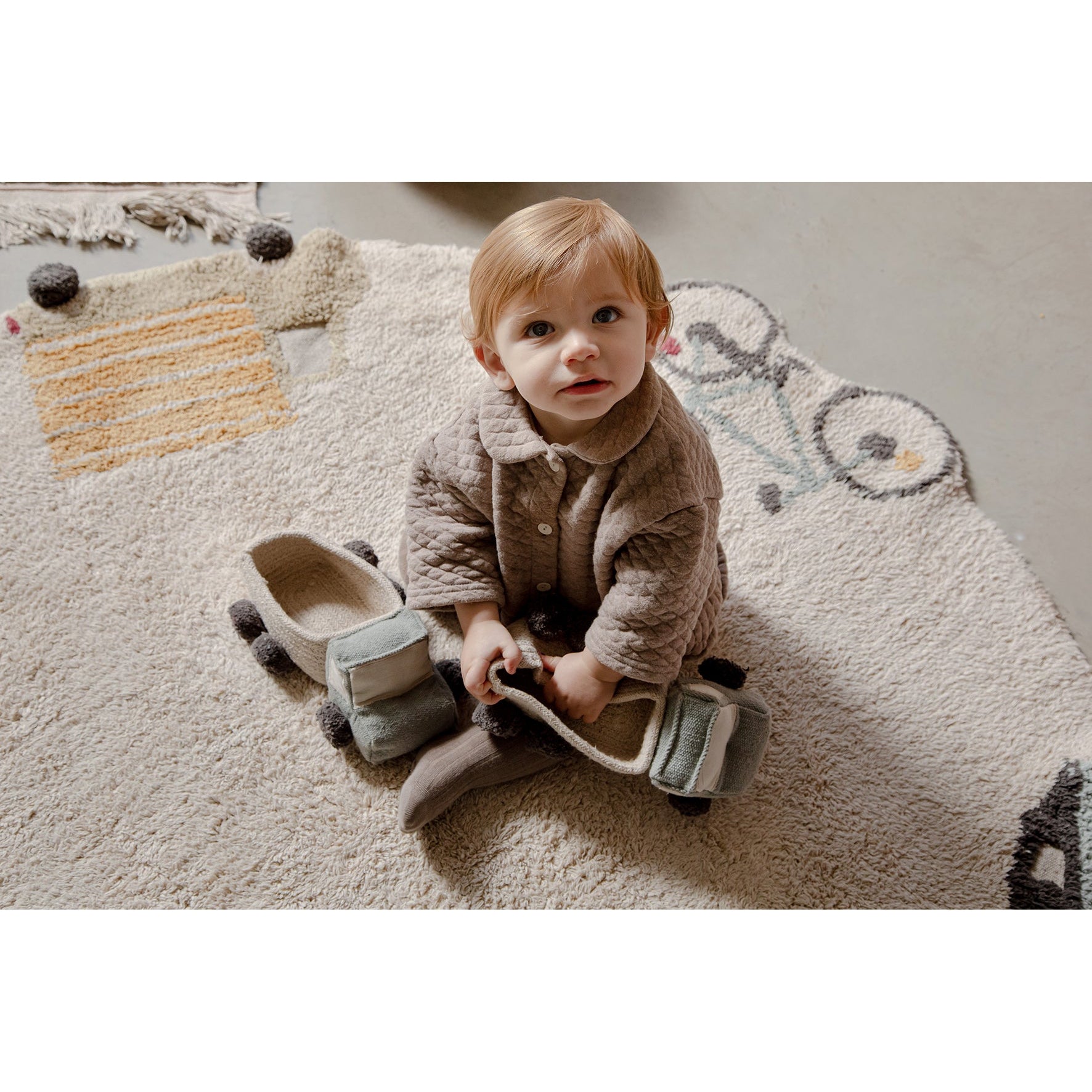 Eco-City Wheels Washable Round Area Rug、mySite、gigharbornorthrealestate