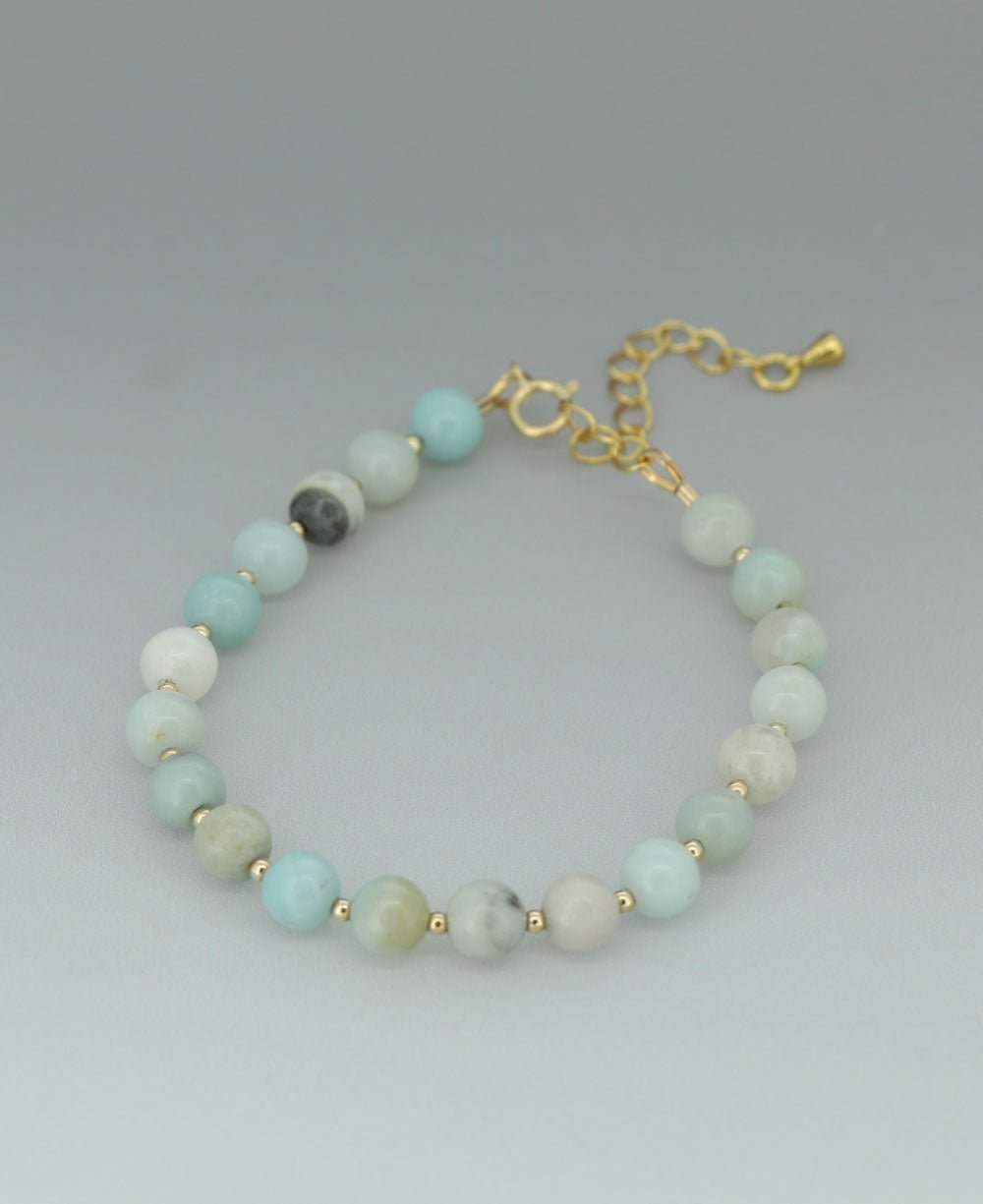 Gemstone Wrist Mala Bracelet, 20 Beads、mySite、topwebapps