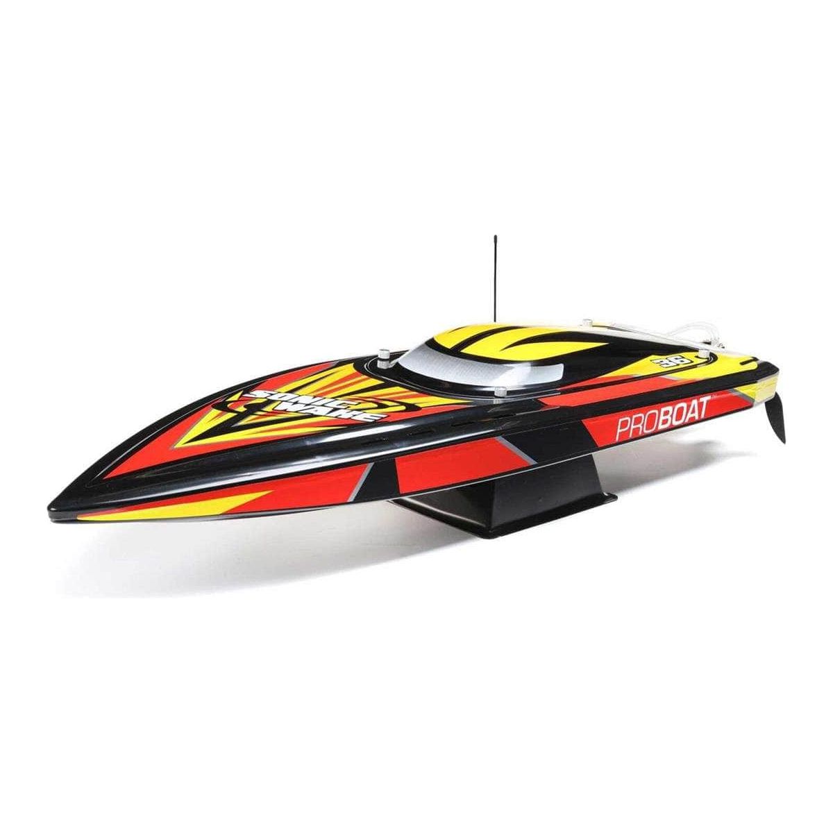  PRB08032V2T1, Pro Boat Sonicwake 36 Self-Righting RTR Deep-V Brushless Boat (Black) w/Spektrum SLT3 2.4GHz Radio、mySite、merchandisen