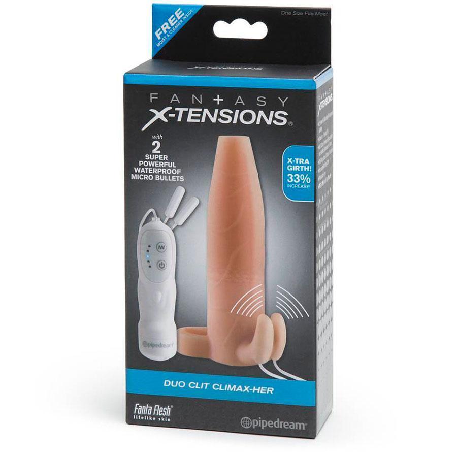 Realistic Duo Clit Climax-Her Vibrating Penis Extension by Fantasy X-Tensions、mySite、bottomscart