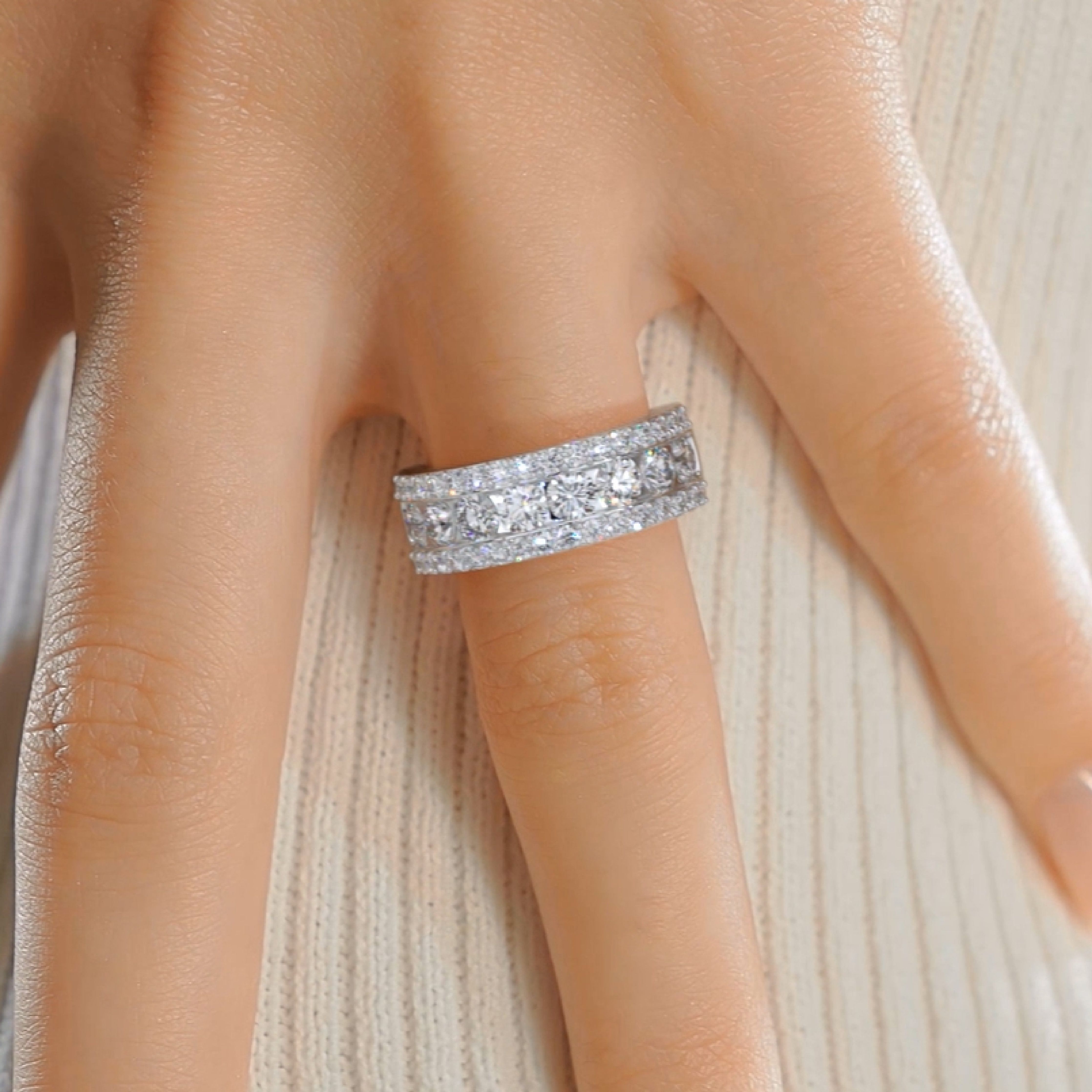 Nia Diamond Wedding Ring (2 Carat) -Platinum、mySite、hinf8tx79
