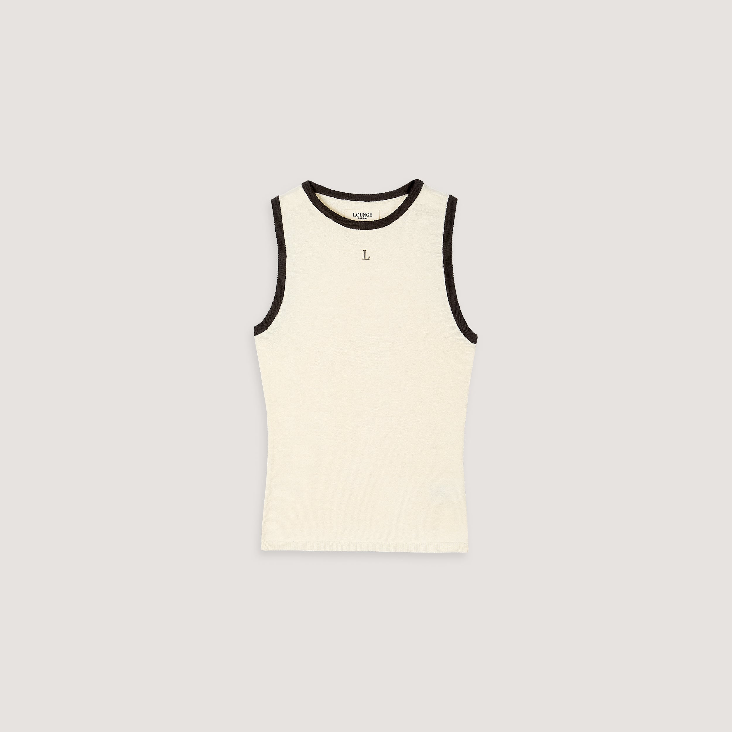 Knitted Vest Top - Off White、mySite、bengalsvssteelers