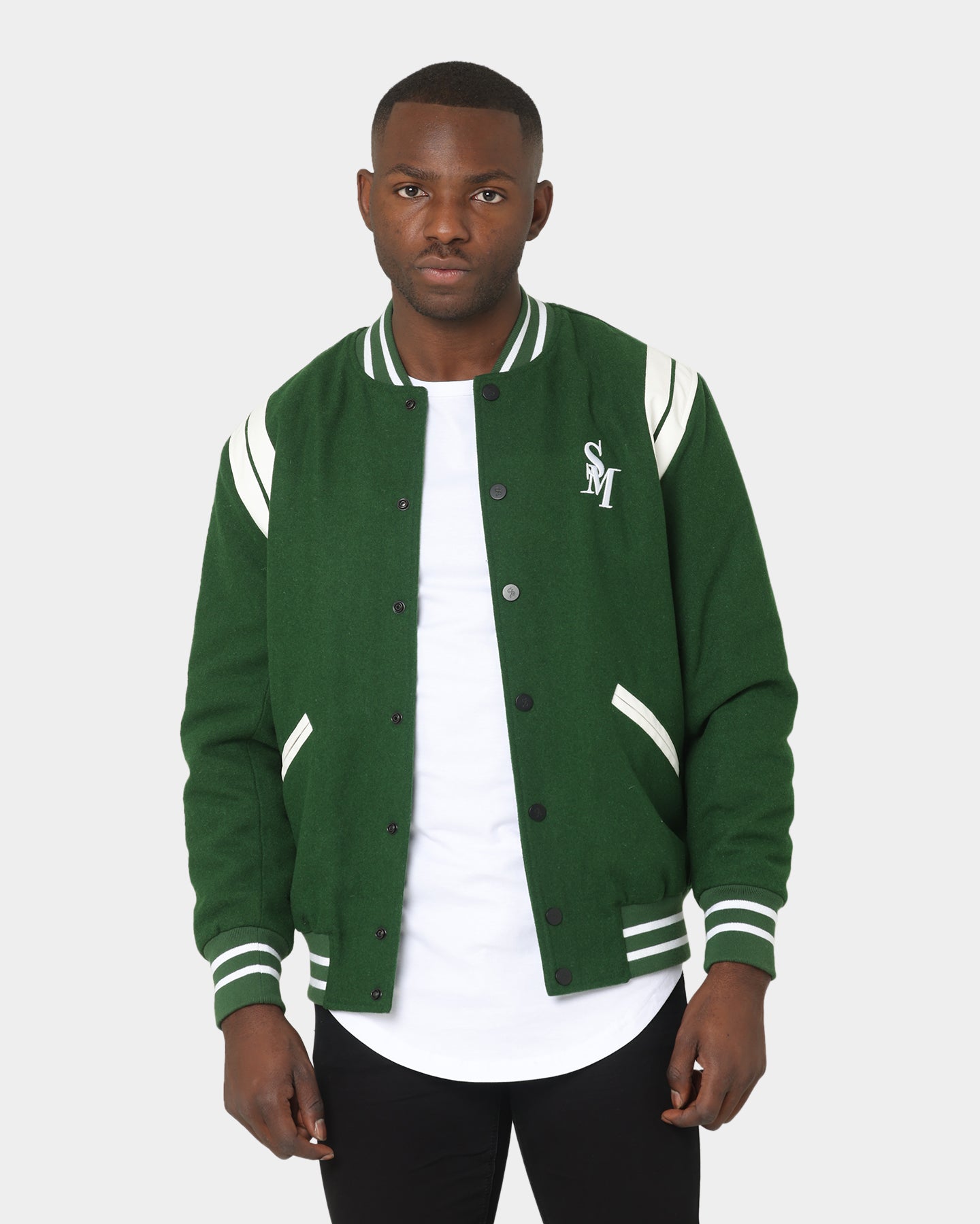 Saint Morta Alpha Varsity Jacket Green/White、mySite、zt4zffjzw