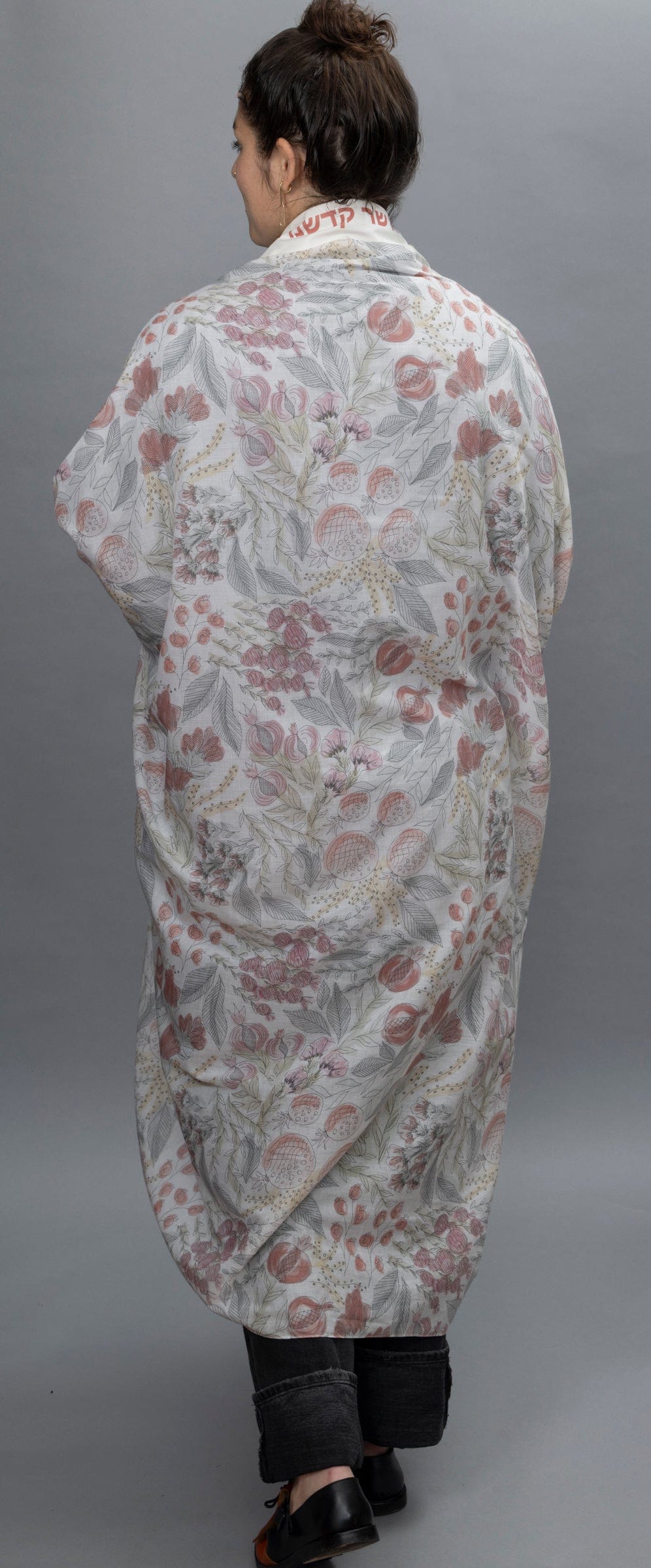 Watercolor Pomegranate with Seafoam Beading Tallit、mySite、topwebapps