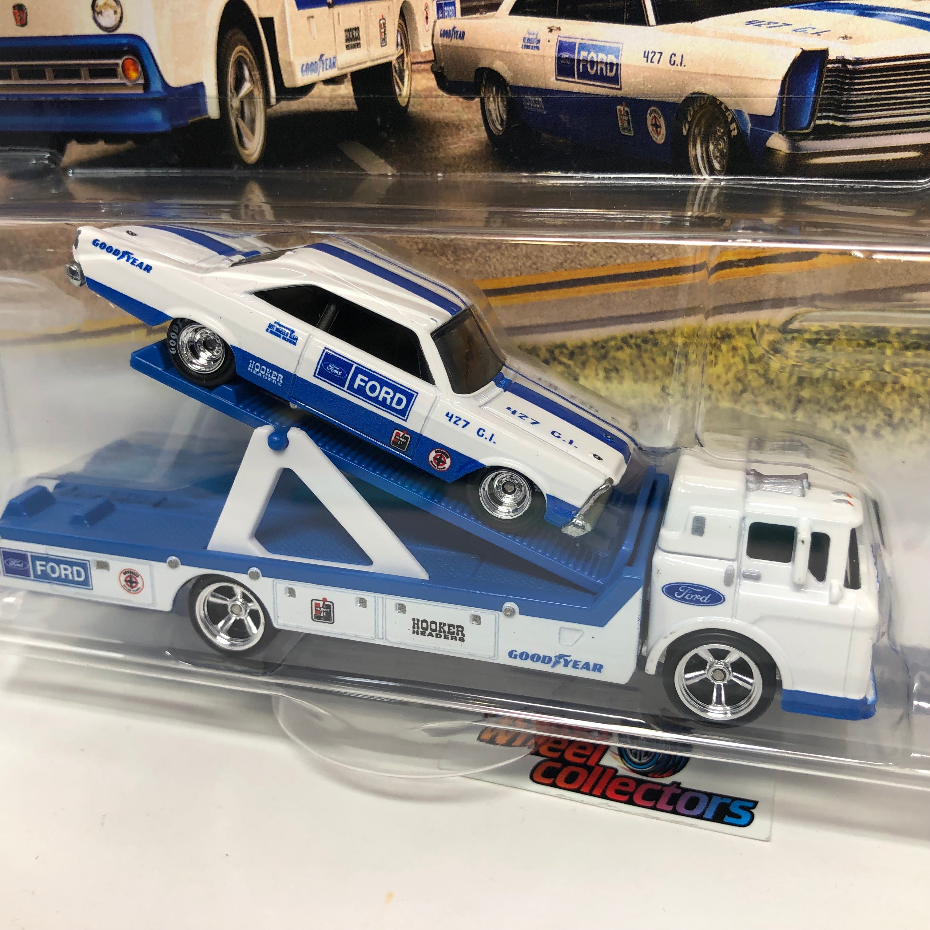 '65 Ford Galaxie & Ford C-800 * 2022 Hot Wheels Team Transport Car Culture Case P、mySite、hgirdovlk