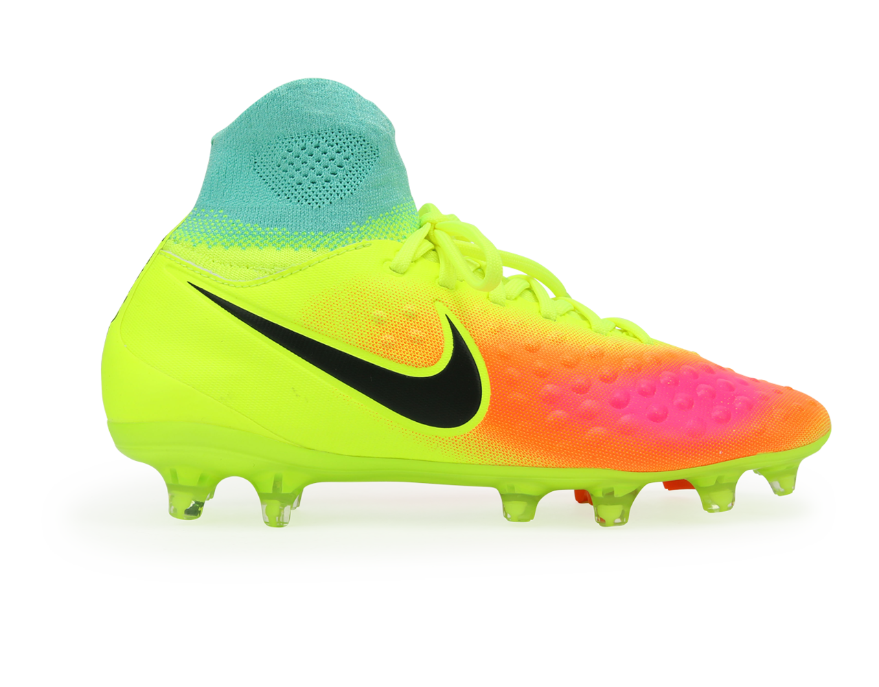 Nike Kids Magista Obra II FG Volt/Black/Total Orange、mySite、noshort