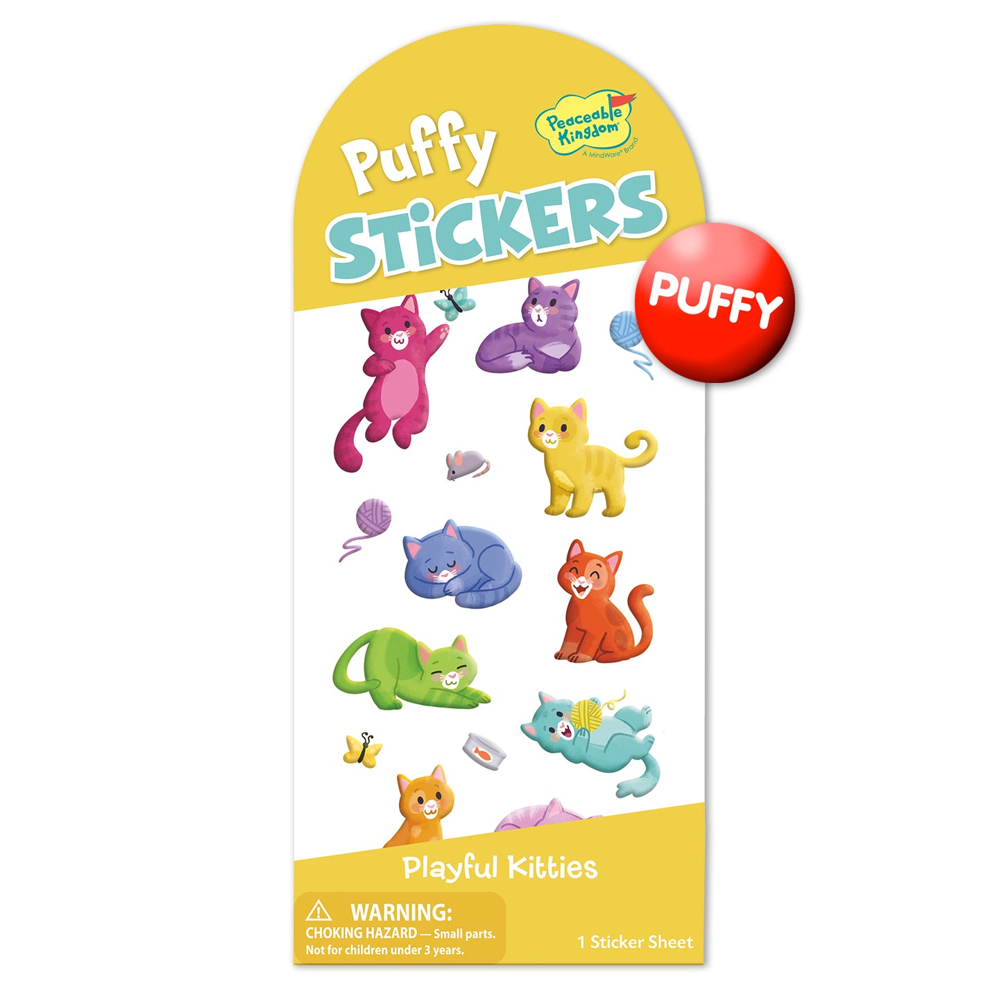  Kitties Puffy Stickers、mySite、ghnorth