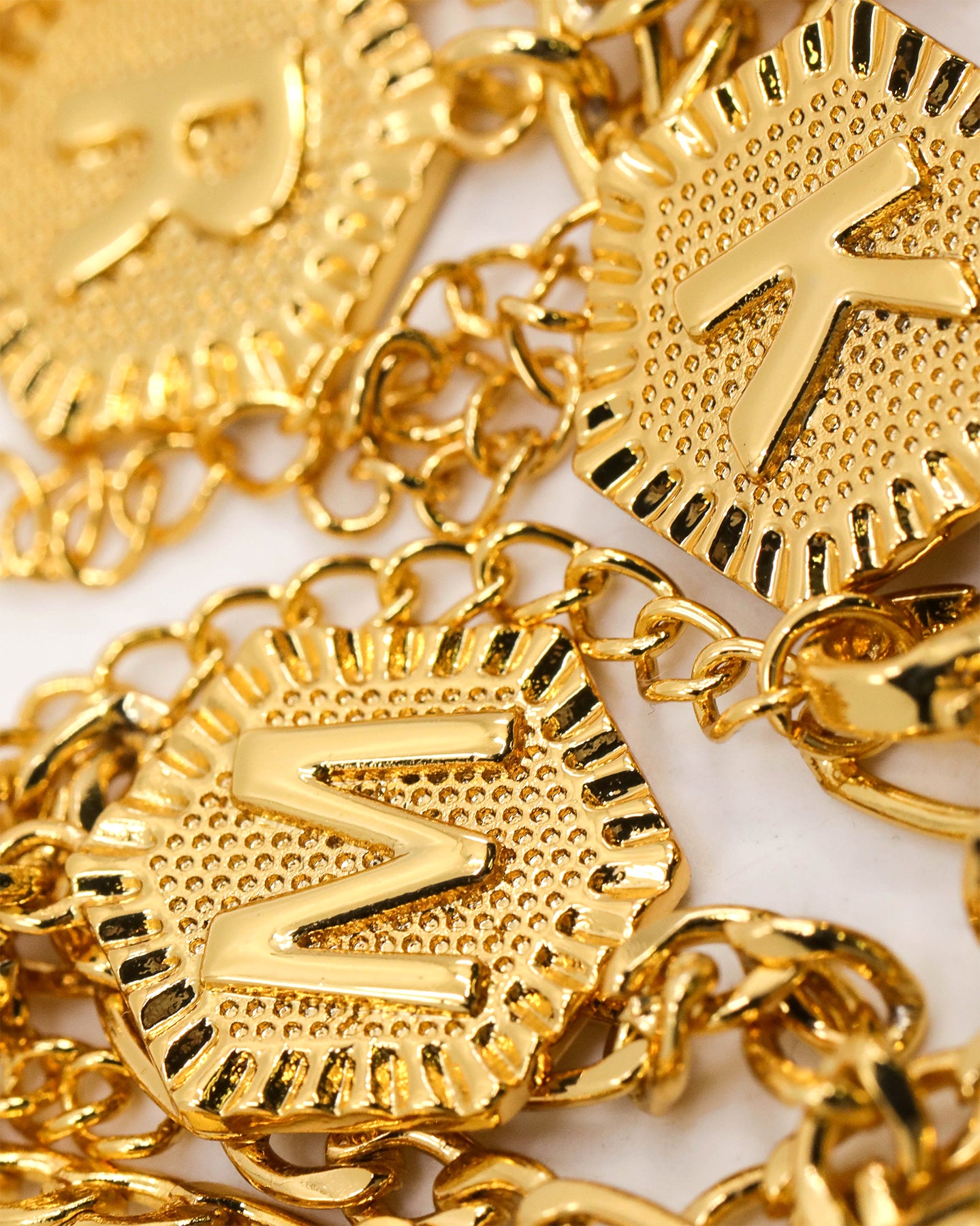 Raising Hell Women's Letter Anklet Gold、mySite、zt4zffjzw