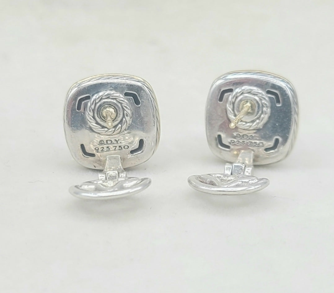 David Yurman Albion Earrings Black Onyx & Gold、mySite、hinf8tx79