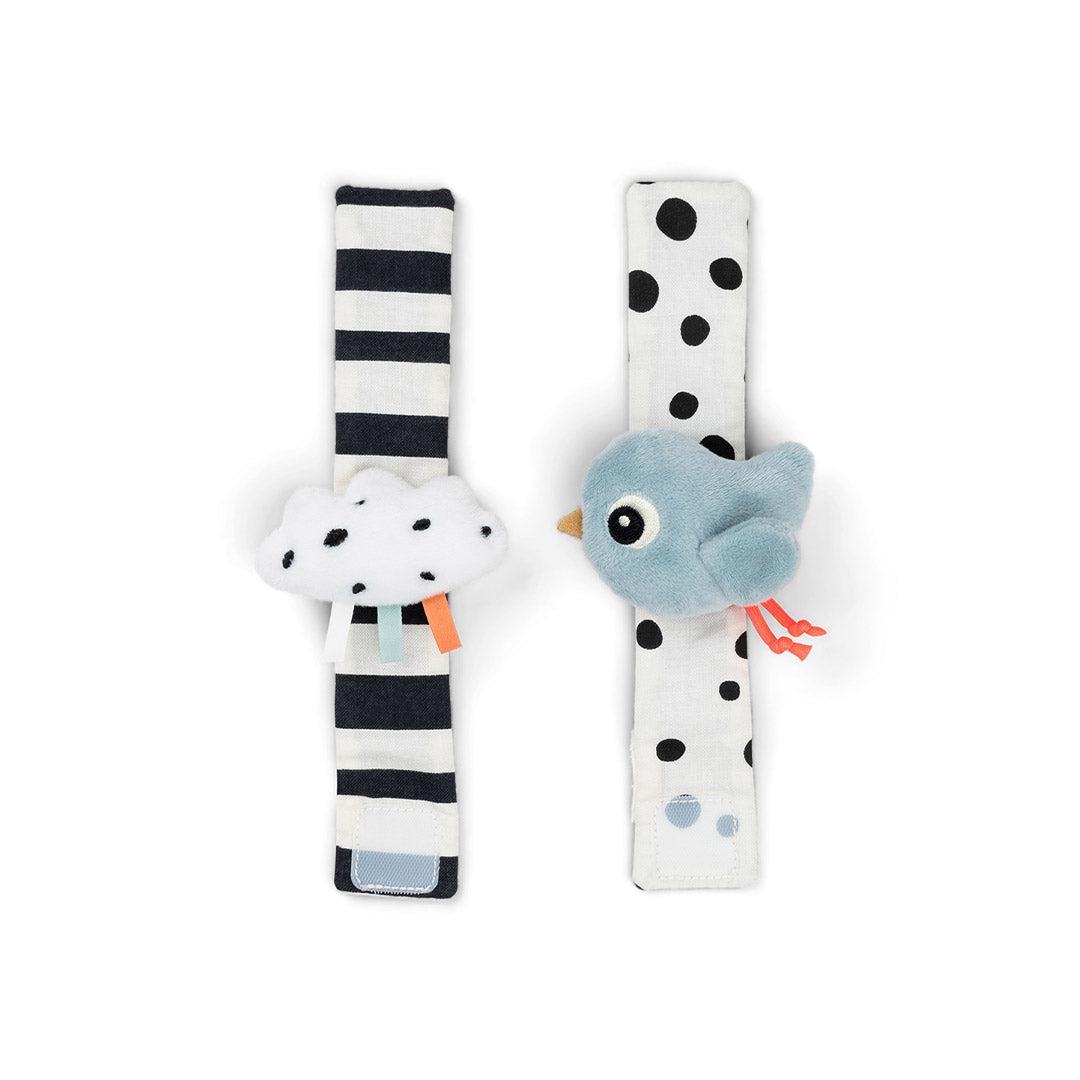  Done by Deer Wrist Rattle Set - 2 Pack - Blue - Happy Clouds、mySite、merchandisen
