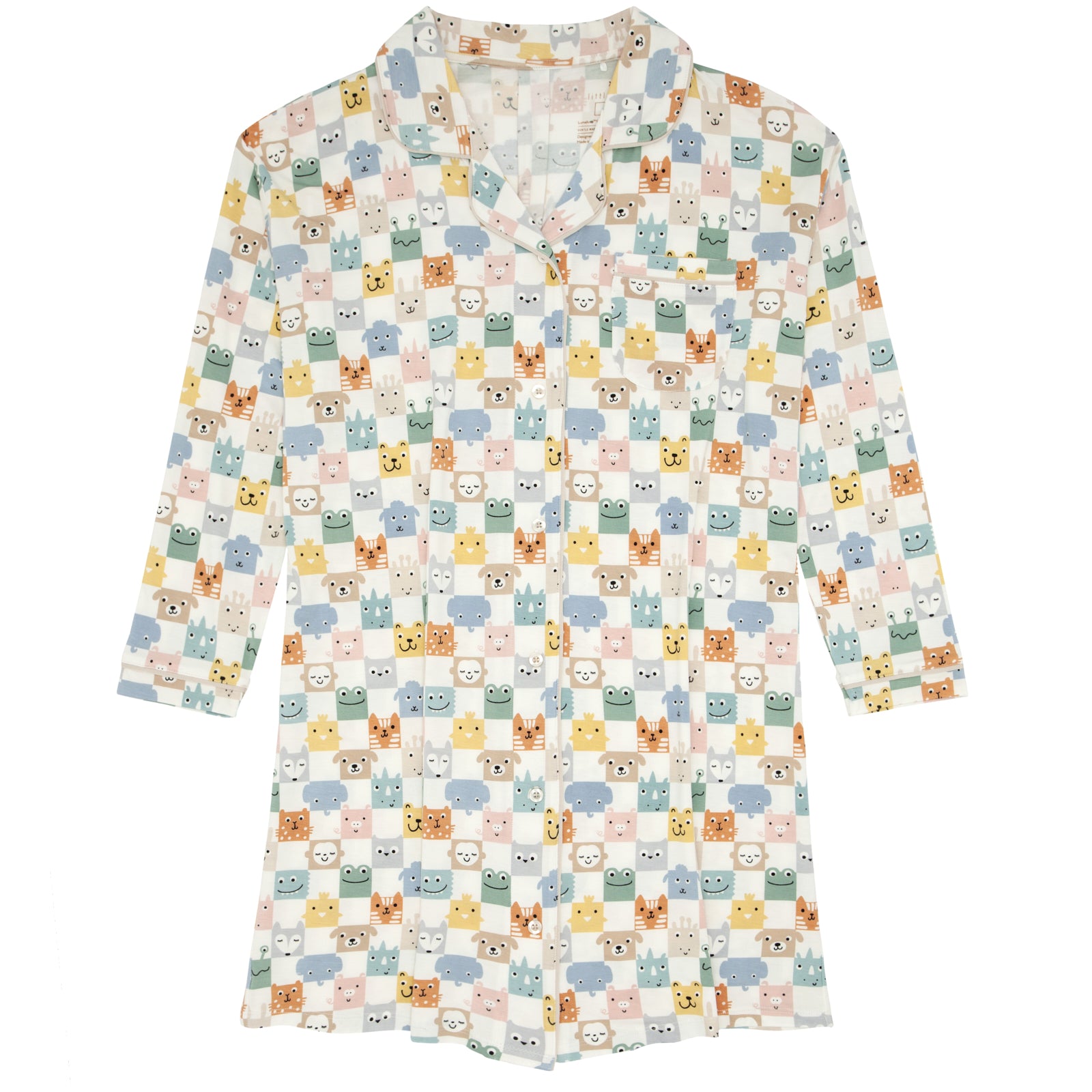 Check Mates Women's Sleep Shirt、mySite、g9winljtr