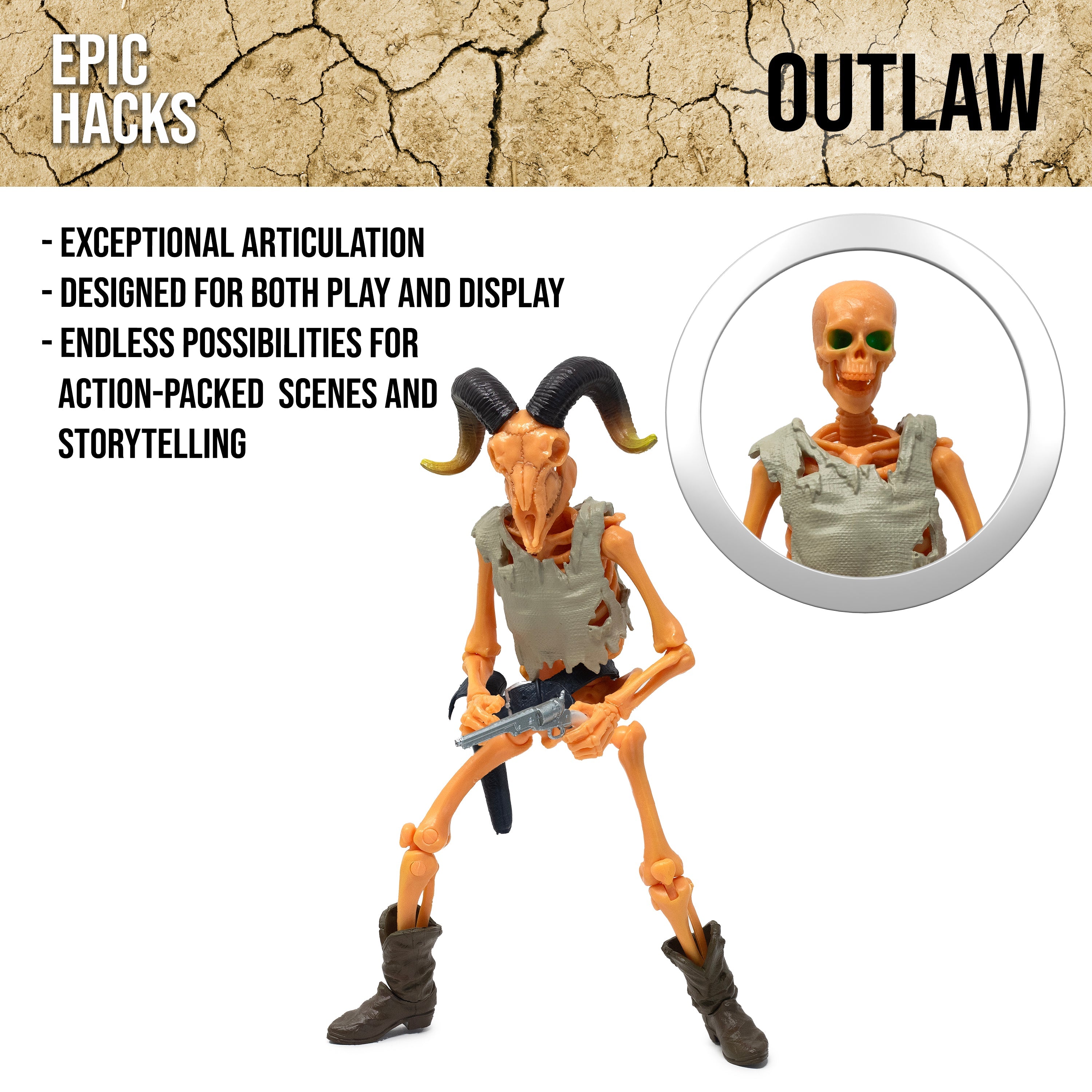 Boss Fight Studios Epic H.A.C.K.S. Outlaw Skeleton、mySite、hgirdovlk