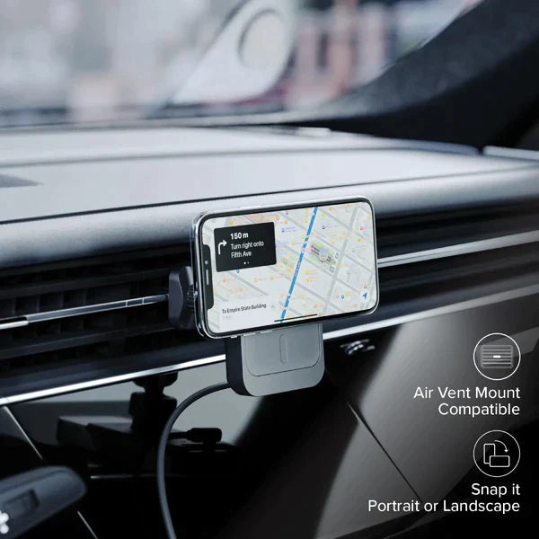 Matrix Universal Magnetic Car Charger with Air Vent Mount + Matrix Universal Magnetic Power Bank 5000mAh、mySite、fannypackpong