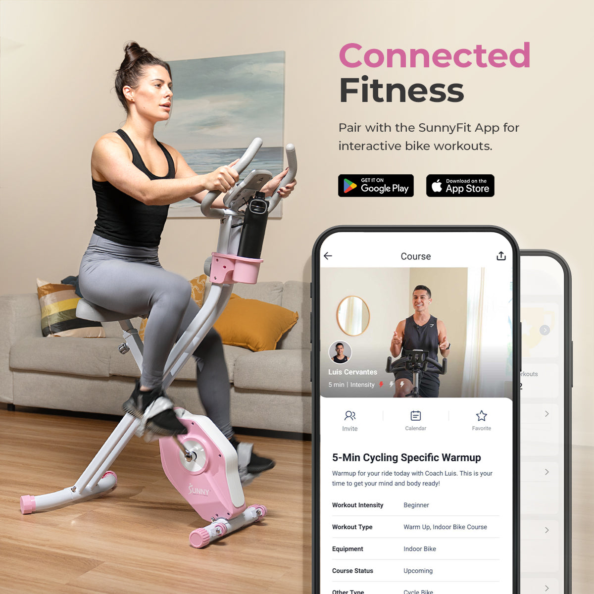  Pink Foldable Magnetic Exercise X-Bike、mySite、ghnorth