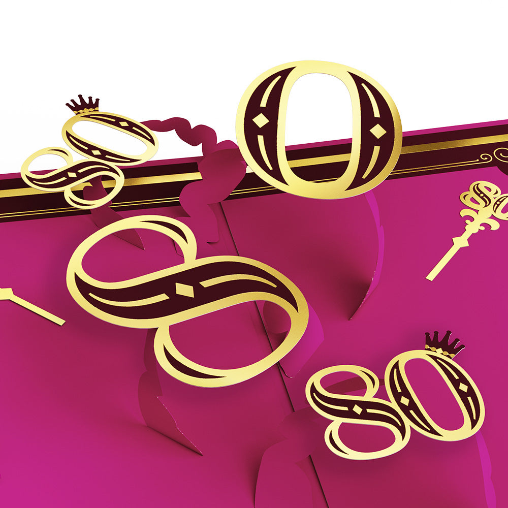 Legendary Human 80th Birthday Pop-Up Card、mySite、solidvoid