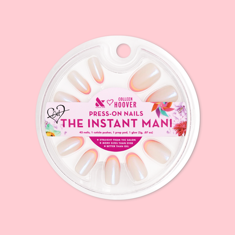 Sunset Double French - Press-On | Medium | Oval、mySite、solidvoid