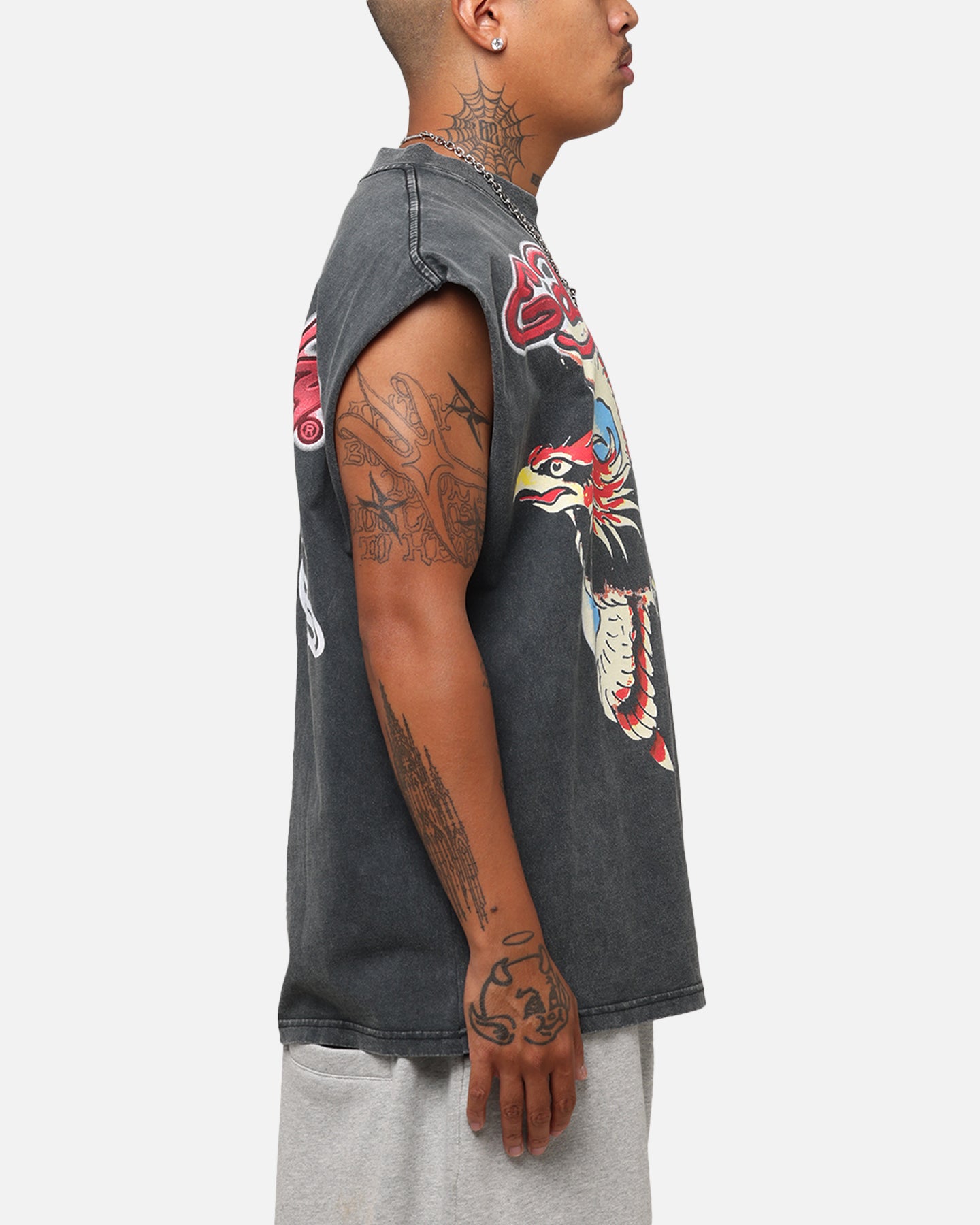 Ed Hardy Eagle Motor Muscle T-Shirt Black、mySite、zt4zffjzw